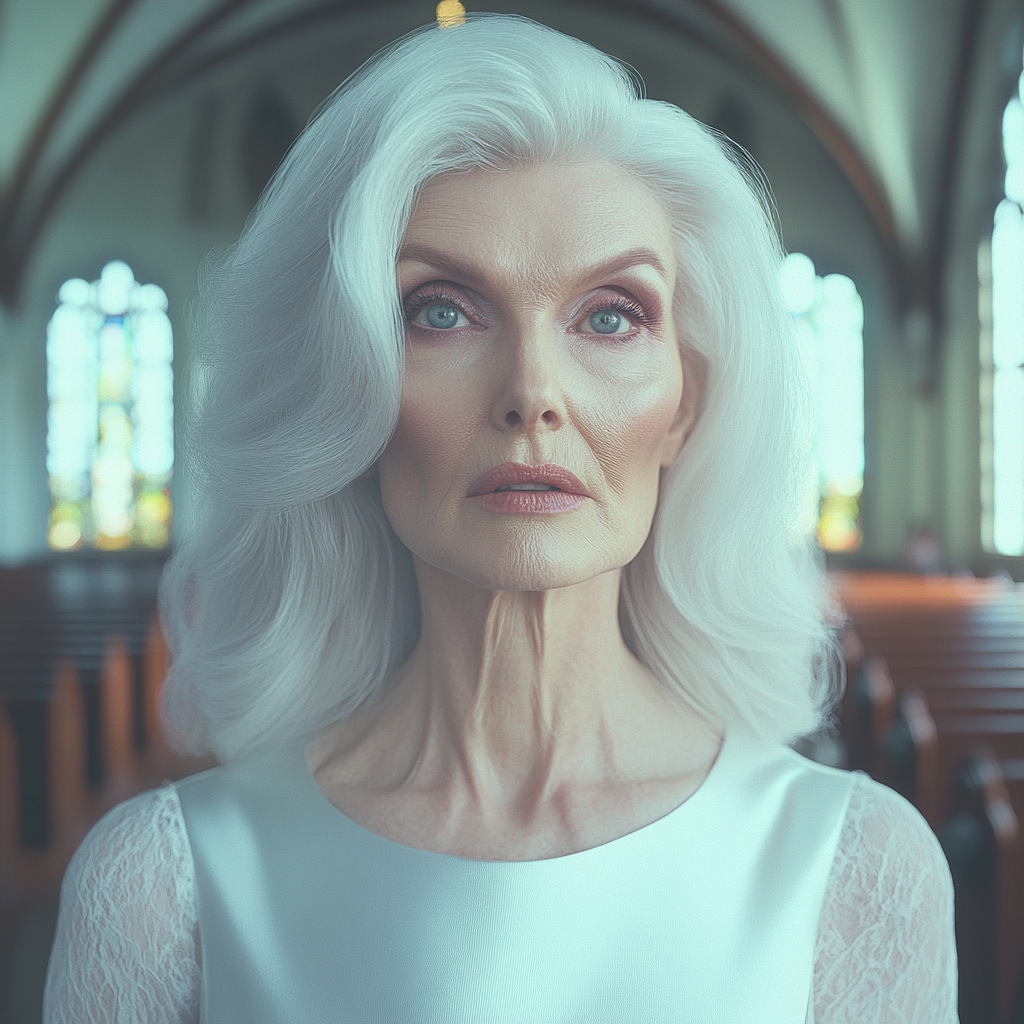 An upset woman standing in a church | Source: No source