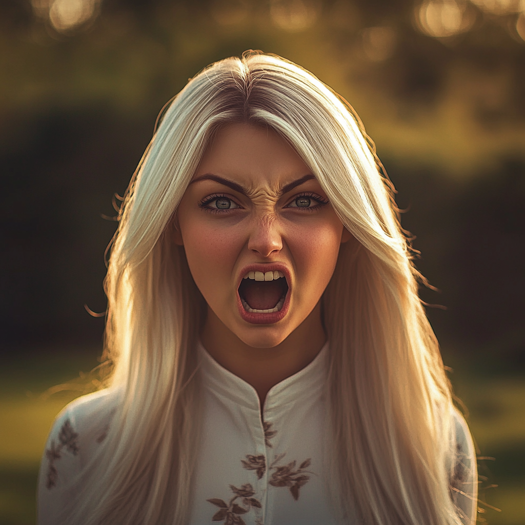 A furious woman yelling at someone | Source: No source