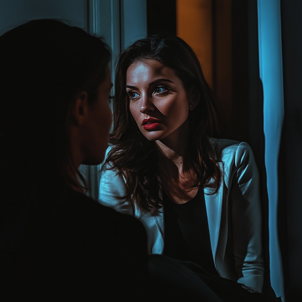 Women having a serious conversation | Source: No source