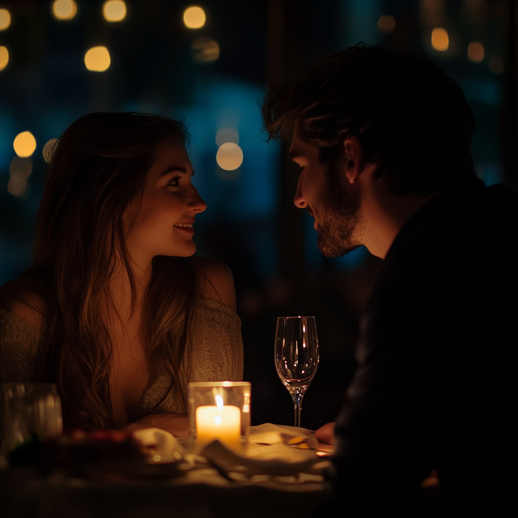 Couple on a dinner date | Source: No source