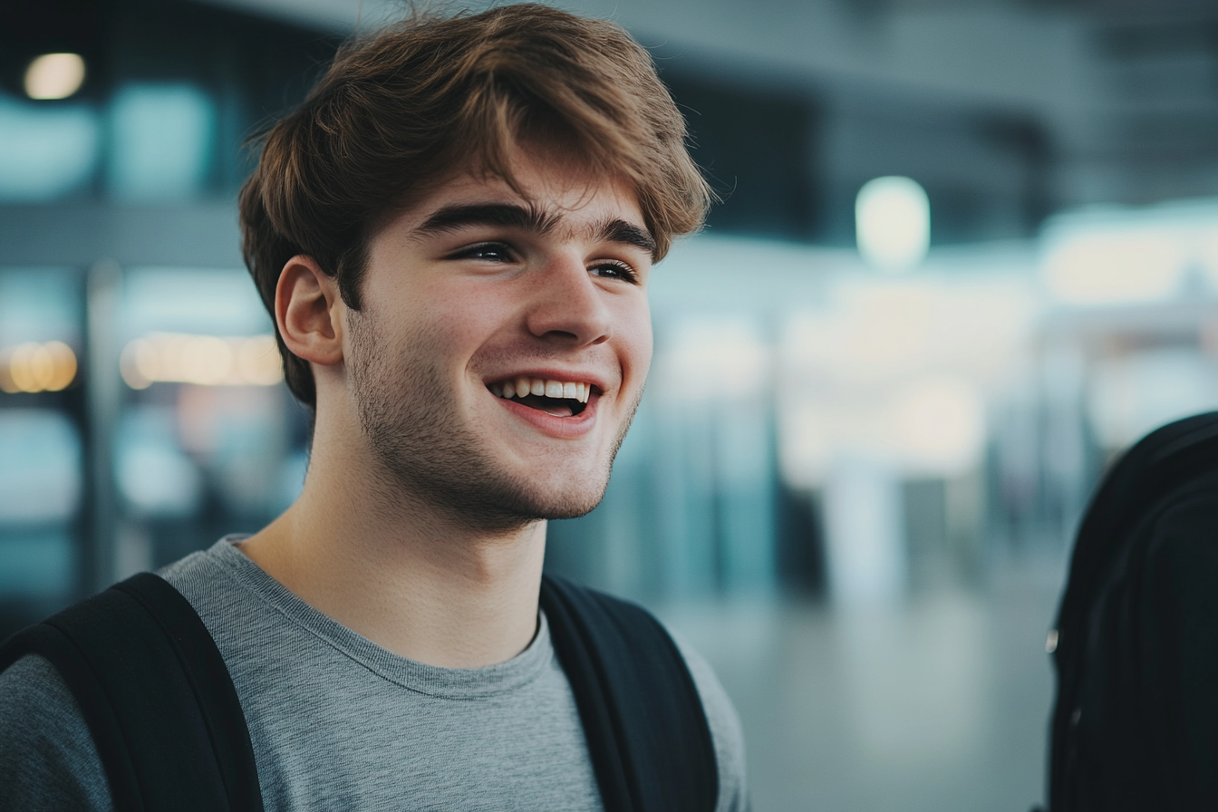 A man laughing | Source: no source