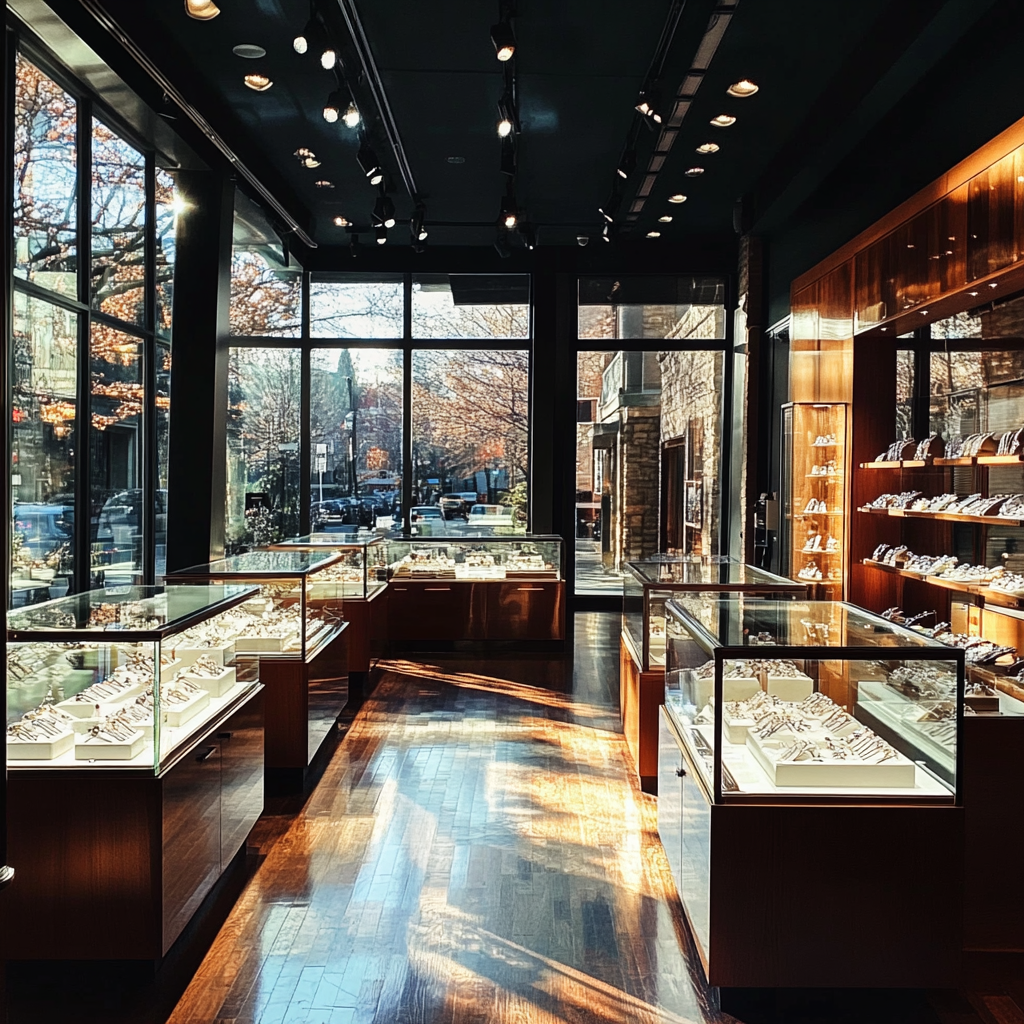 The interior of a jewelry store | Source: No source