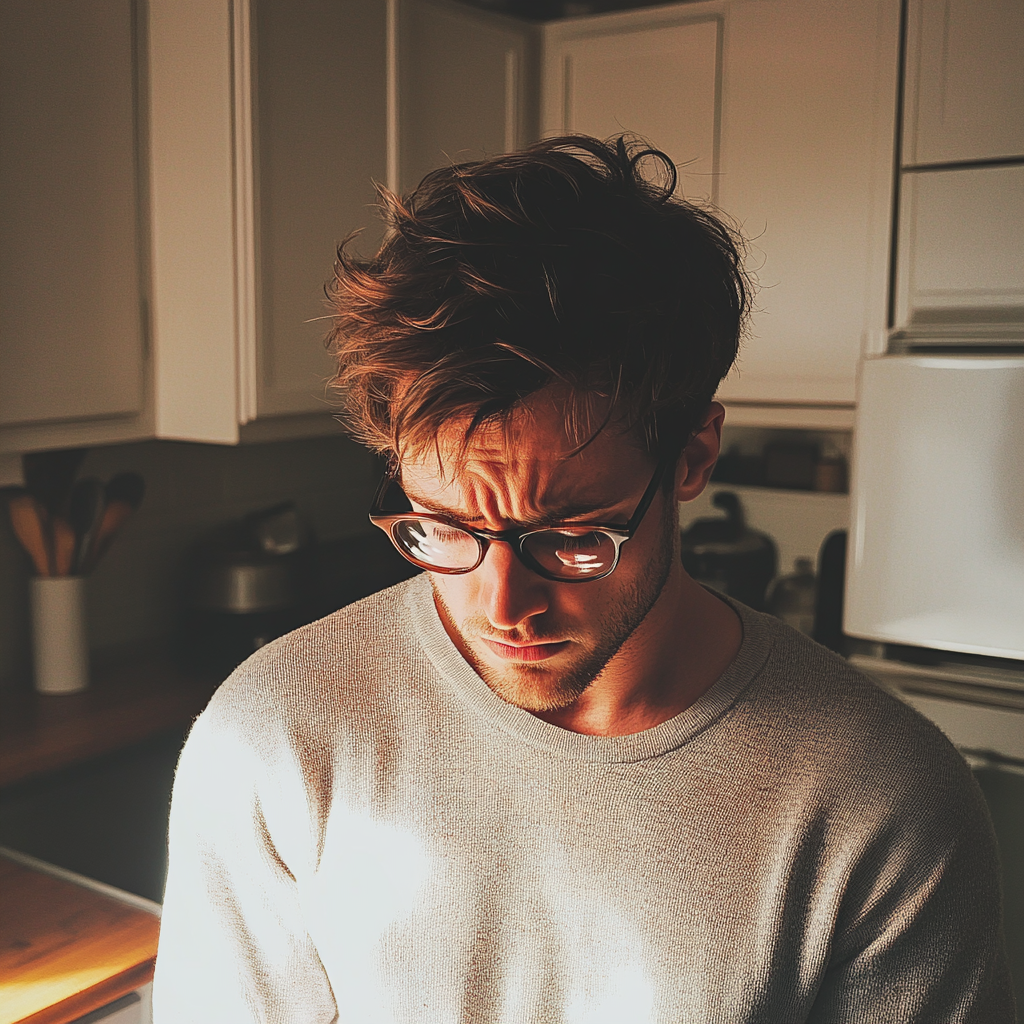 A man standing in a kitchen | Source: no source