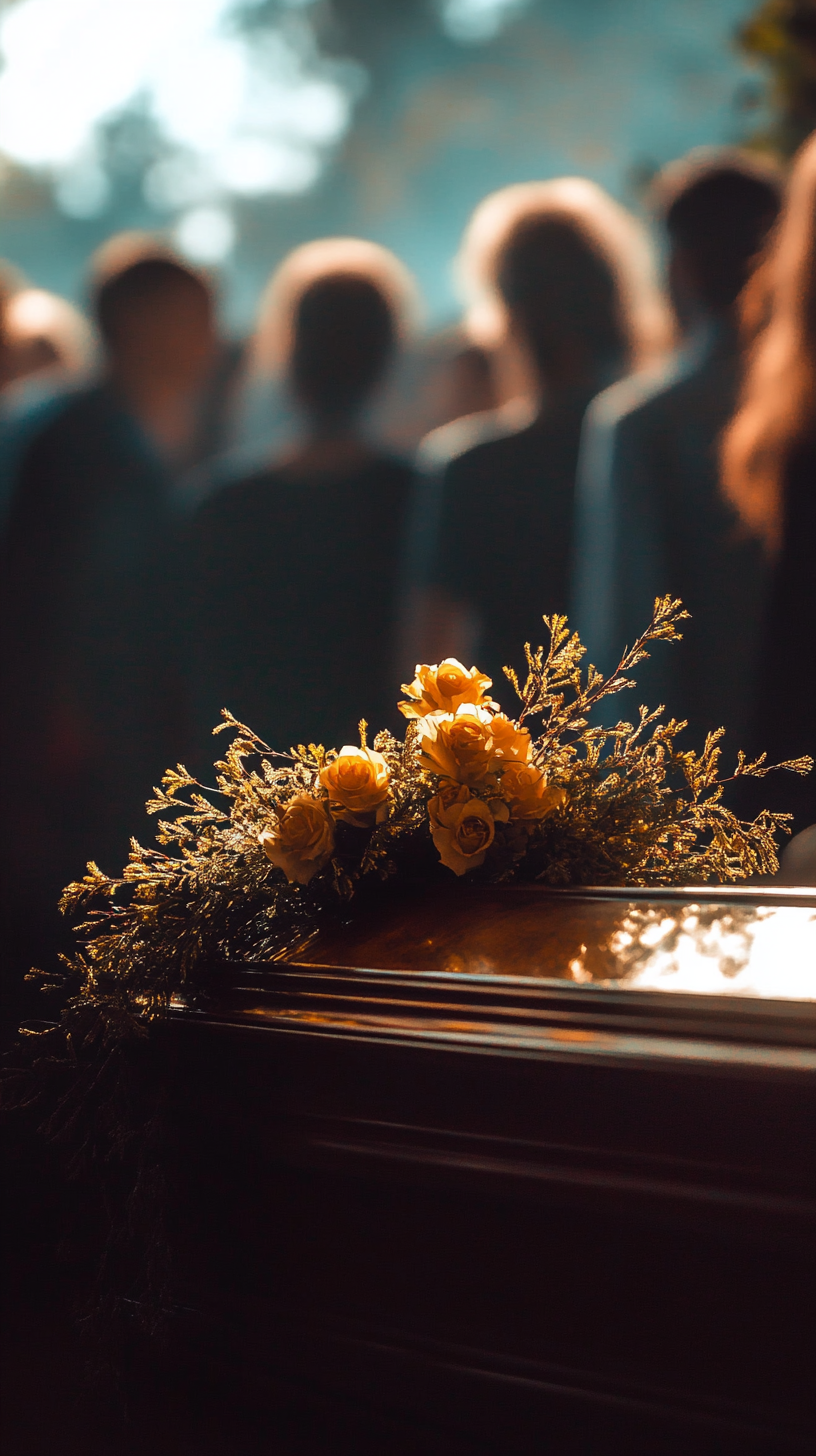 A funeral setting | Source: No source