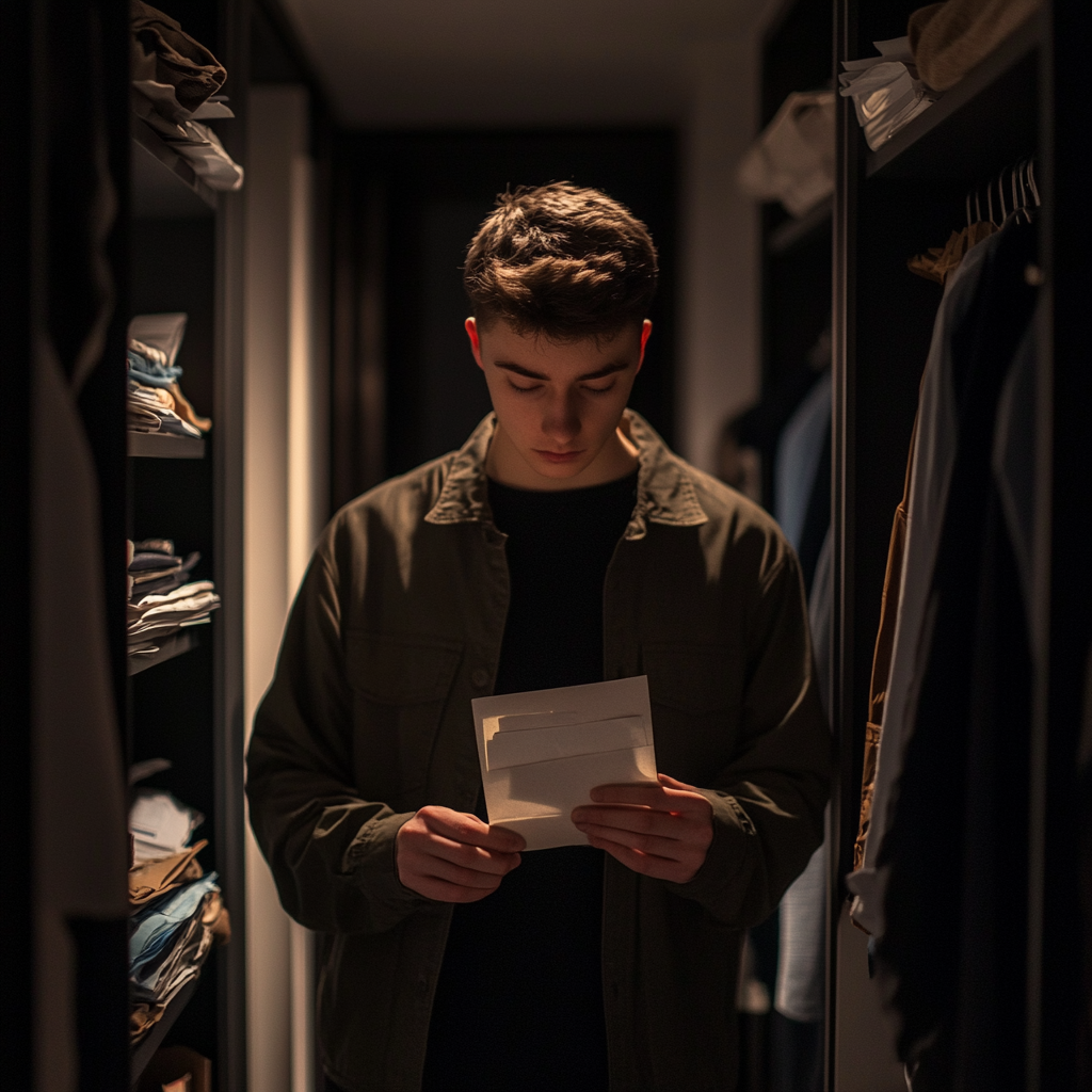 A man holding a letter | Source: no source