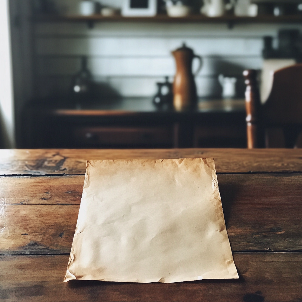 A folded piece of paper | Source: No source