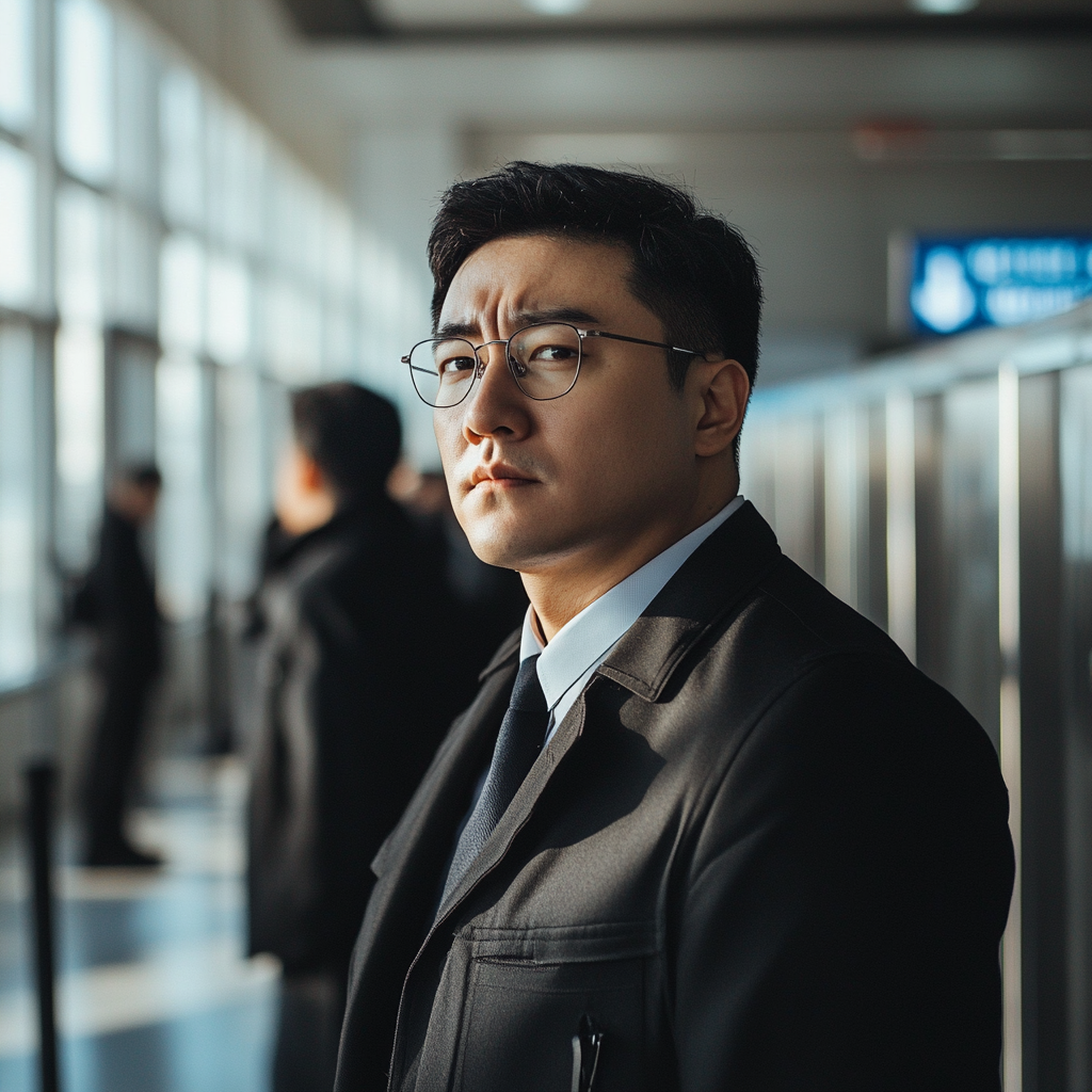 A business man in an airport | Source: No source