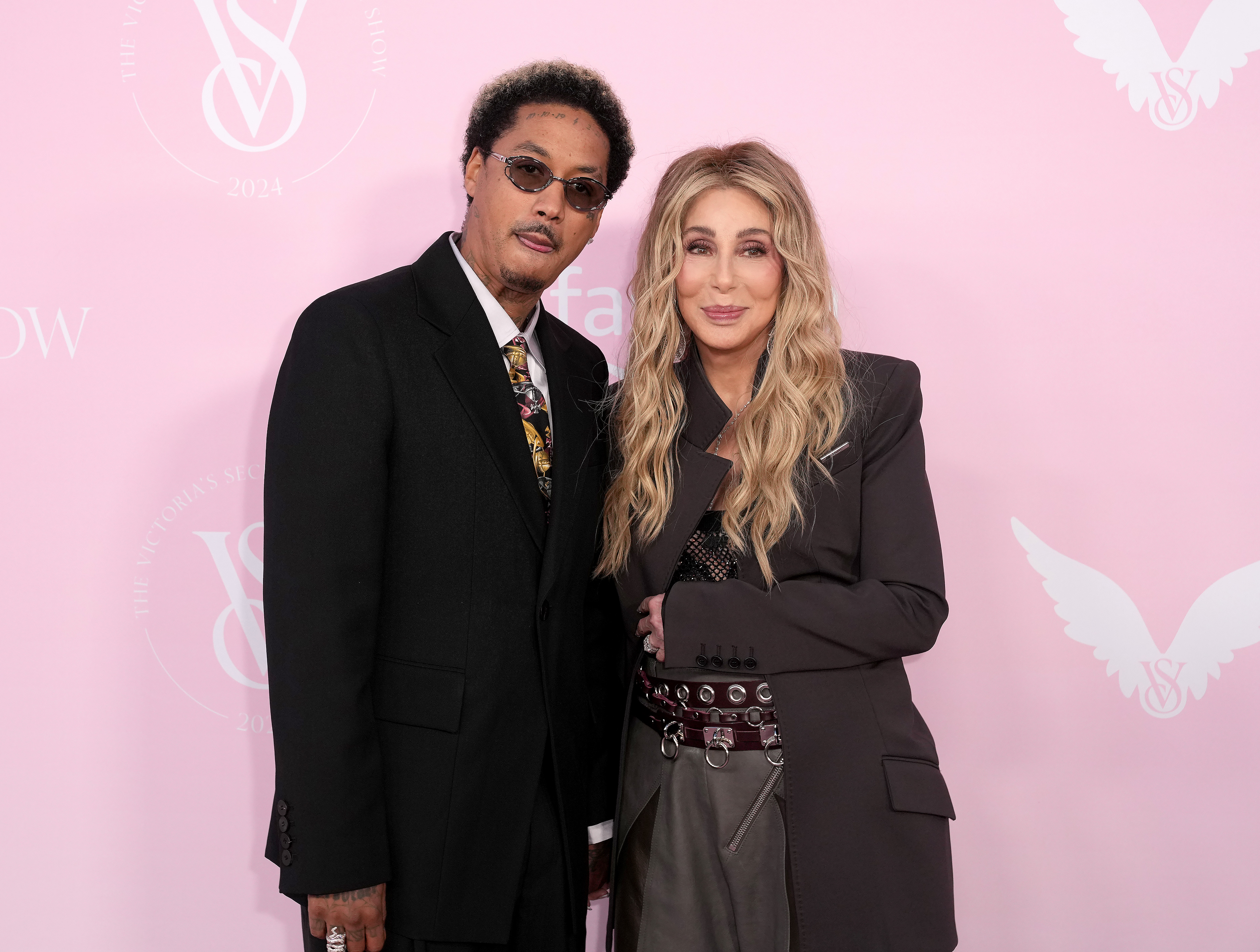 Alexander Edwards and Cher at the Victoria's Secret Fashion Show held at the Brooklyn Navy Yard on October 15, 2024 in New York City. | Source: Getty Images