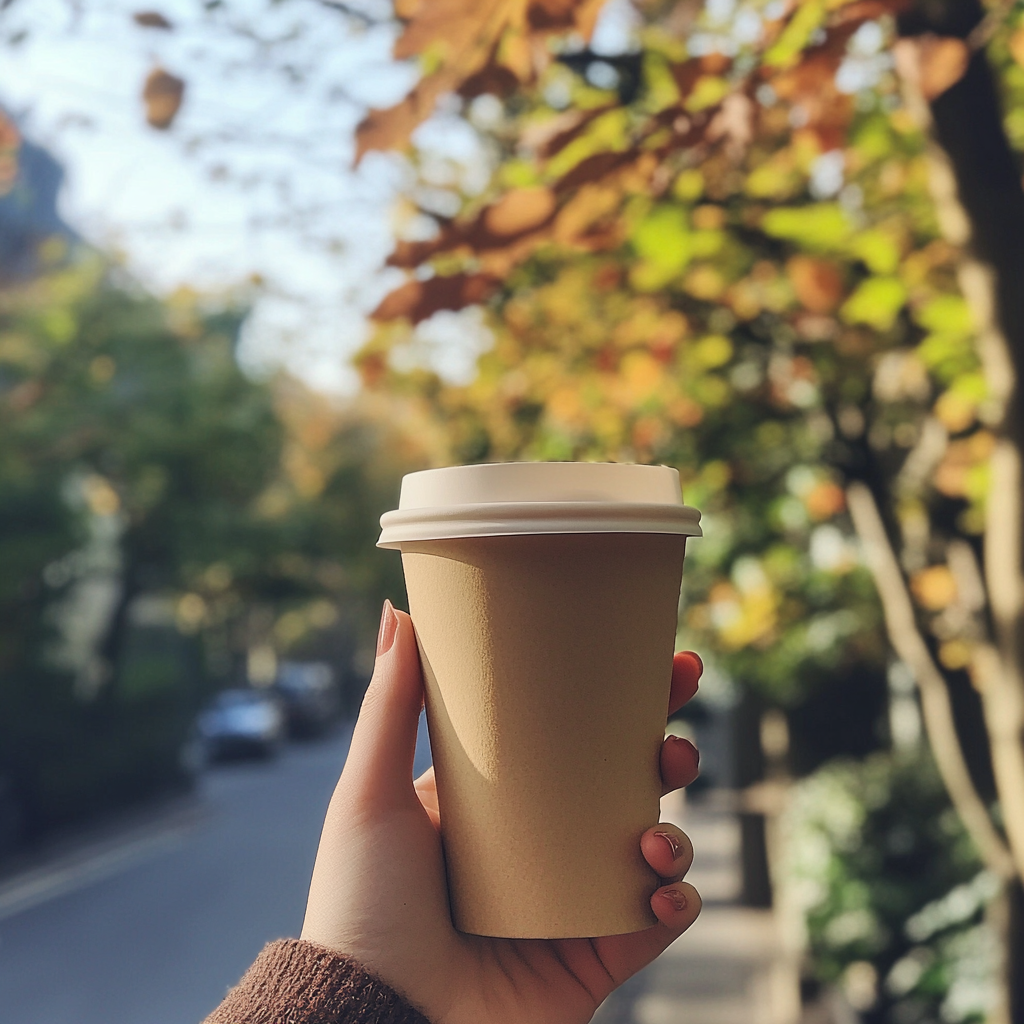 A person holding a cup of coffee | Source: No source