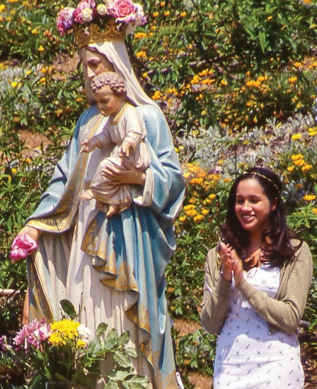 A throwback pictures of Meghan Markle, dated March 18, 2025 | Source: Instagram/meghan