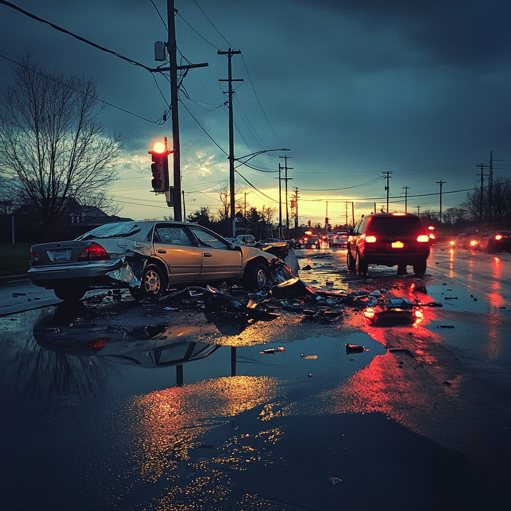 A car crash scene | Source: no source