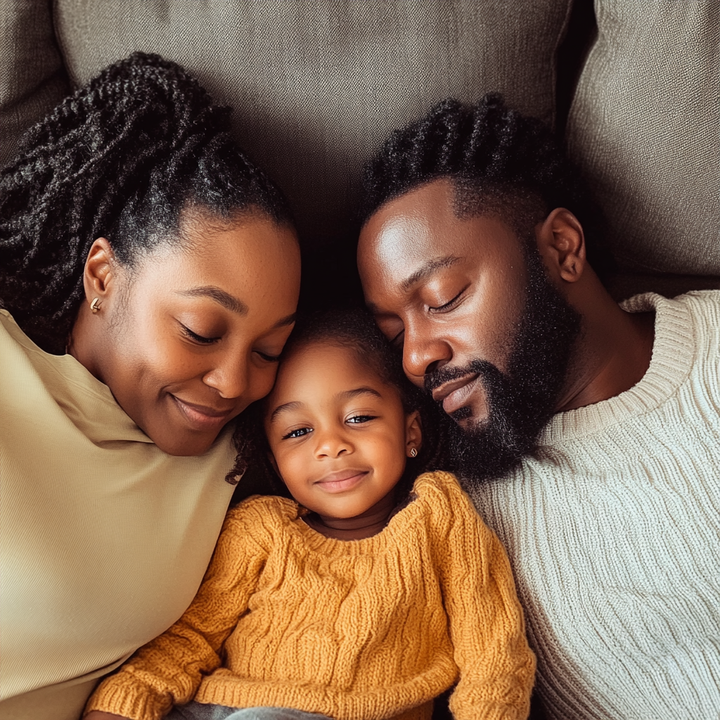 Parents bonding with their daughter | Source: No source