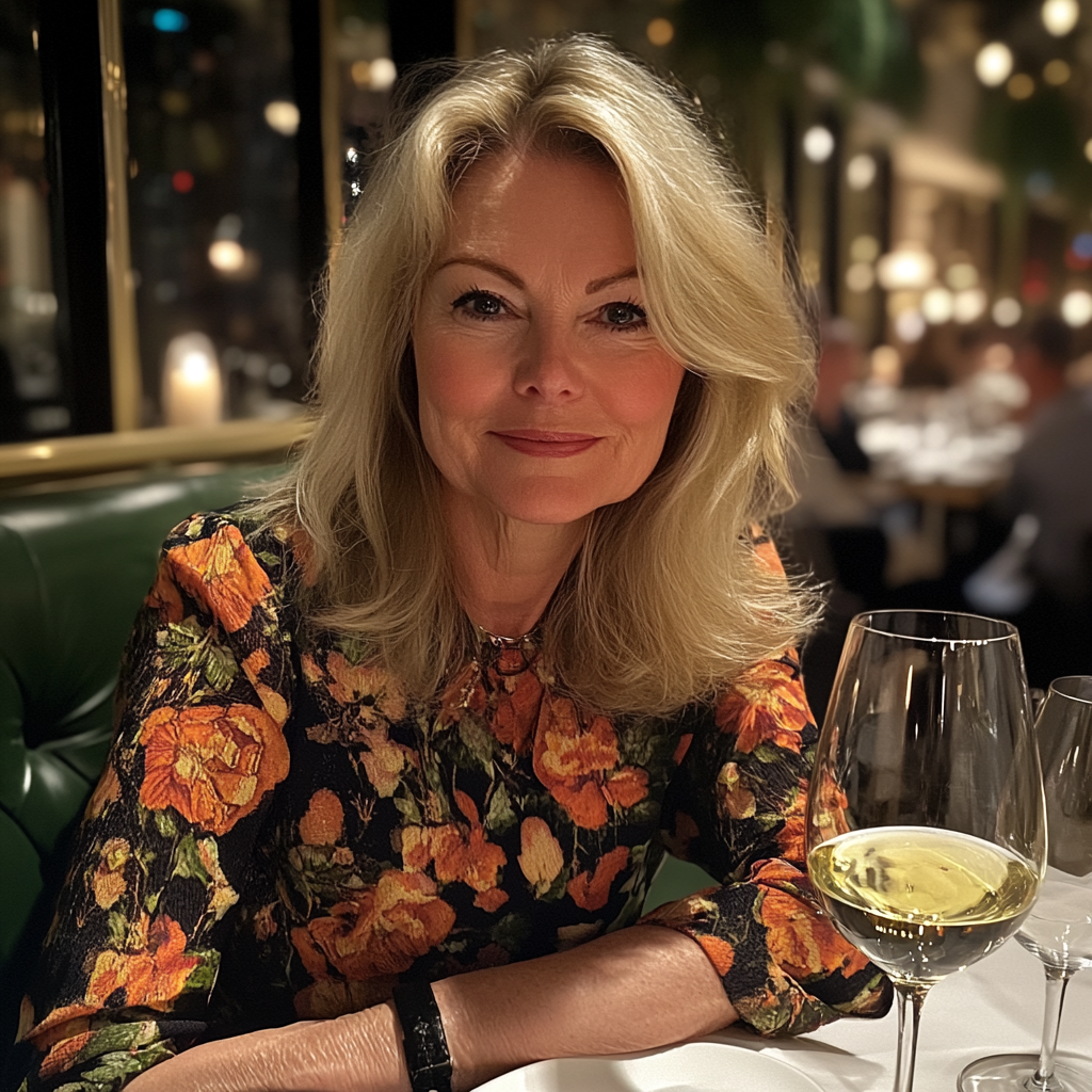 A woman sitting in a restaurant | Source: No source