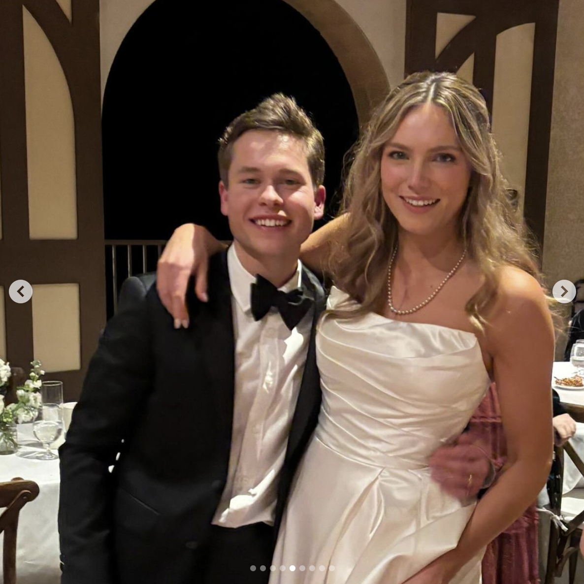 Lev and Elliott Bure during their wedding reception, dated January 2024 | Source: Instagram/SheleneBryan