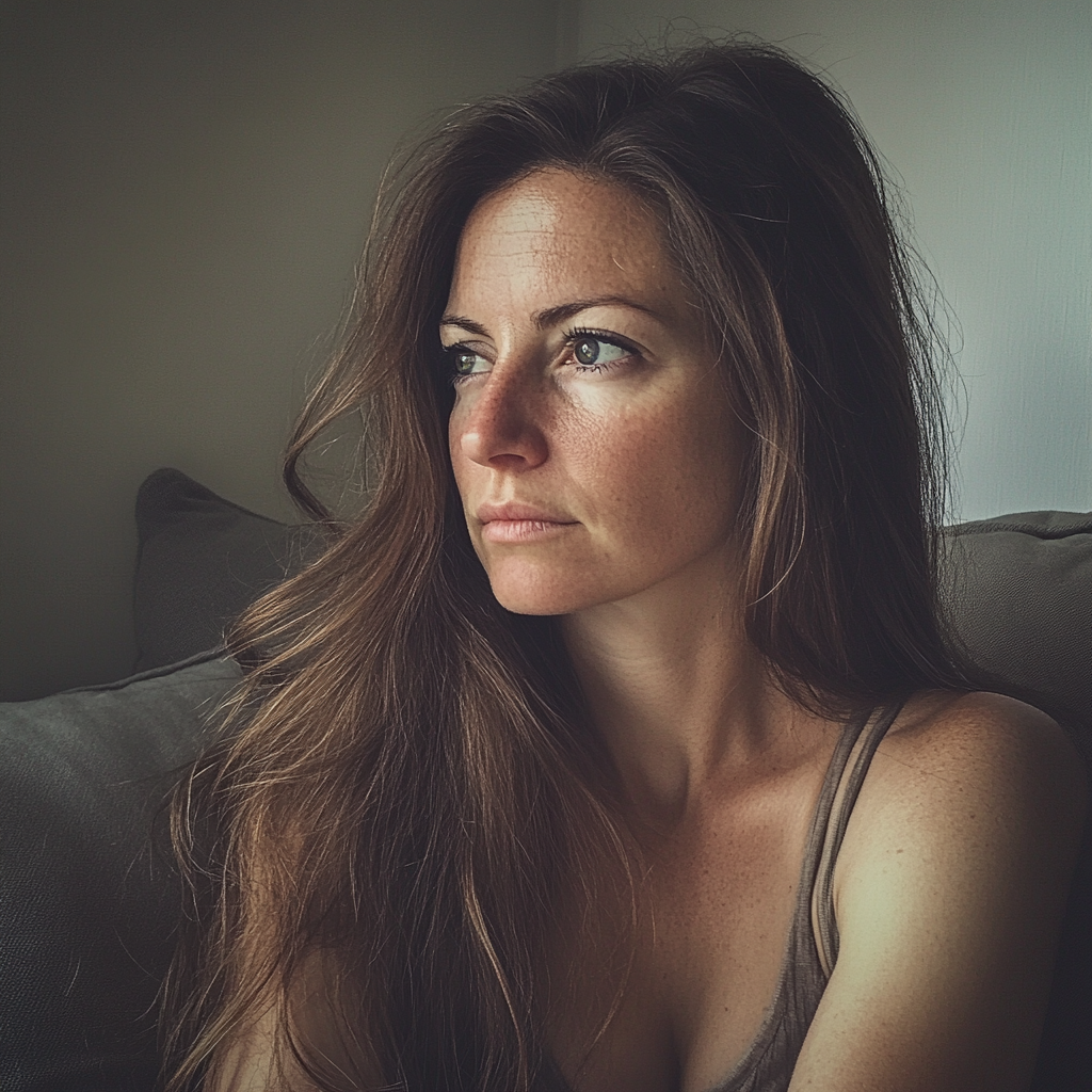 A woman looking pensive | Source: No source