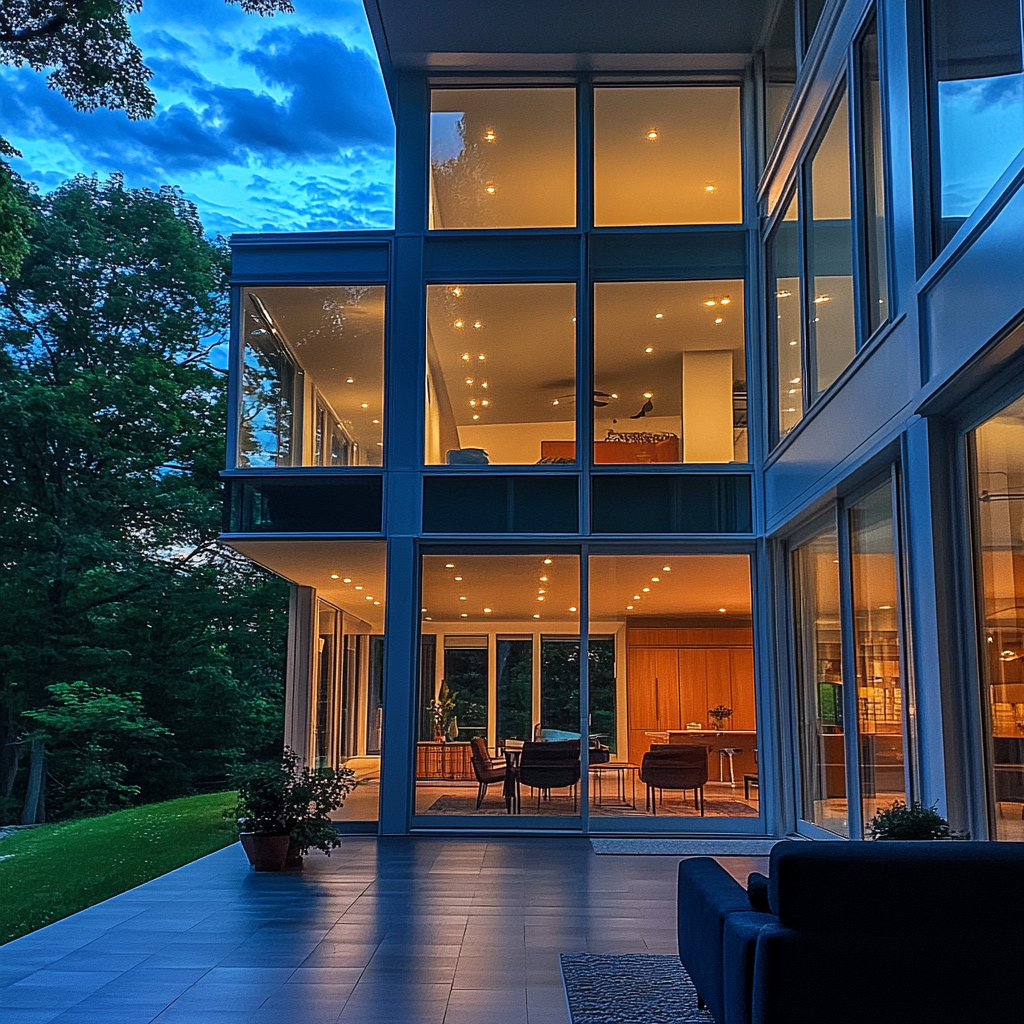 A house with large windows | Source: No source