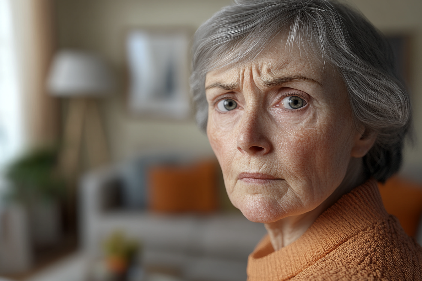 A woman standing in a living room | Source: No source
