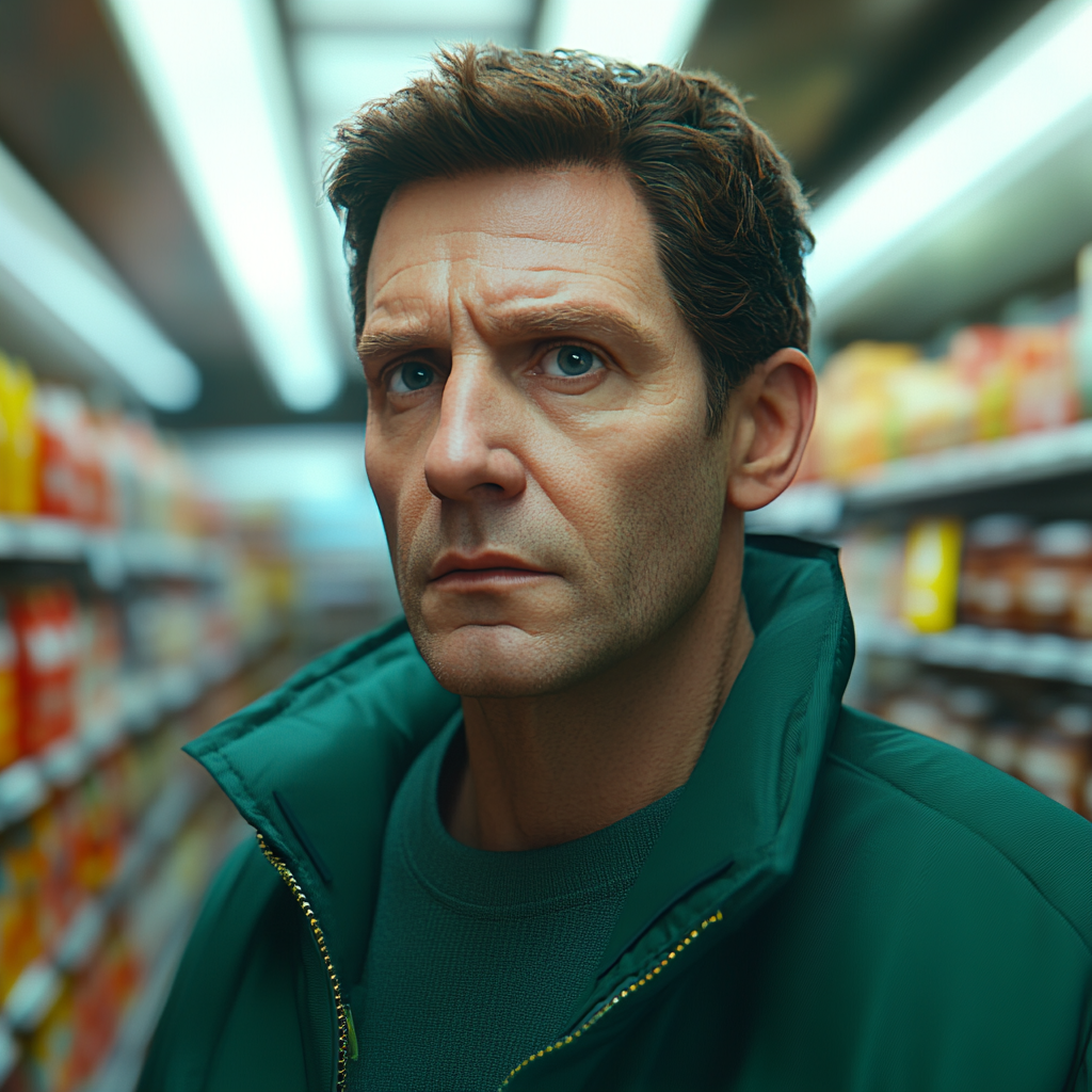 A man standing in a supermarket | Source: No source