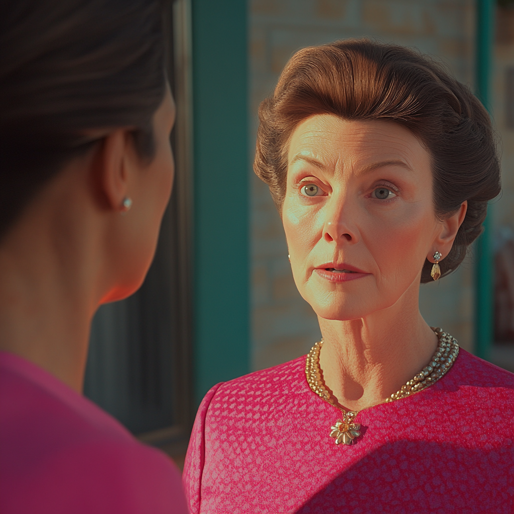 A woman talking to her daughter-in-law | Source: no source