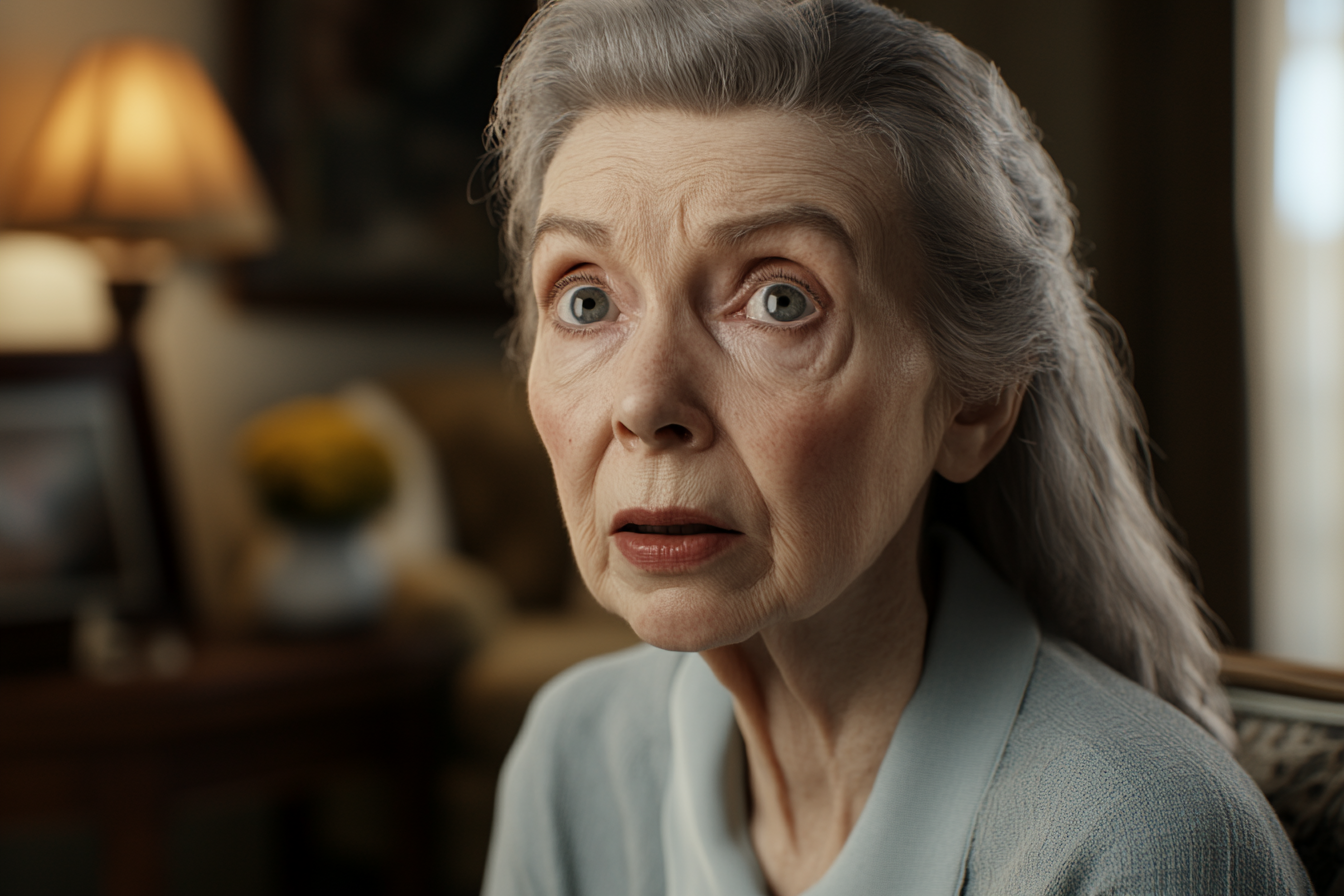 A worried older woman | Source: no source