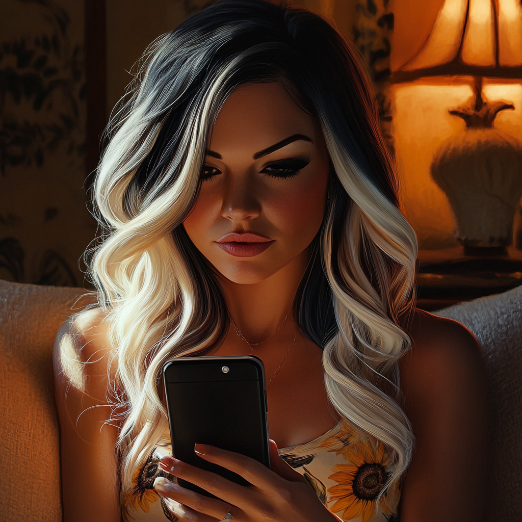 A woman seeing her phone | Source: no source