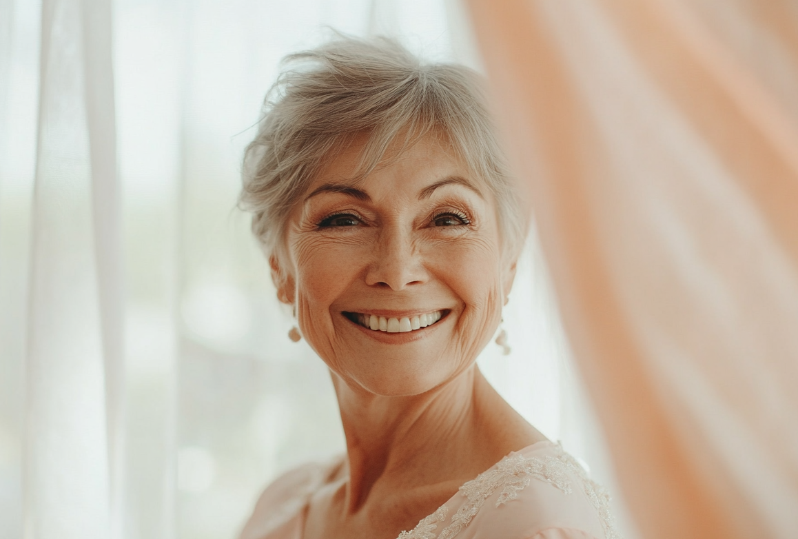 An older woman smiling | Source:  no source