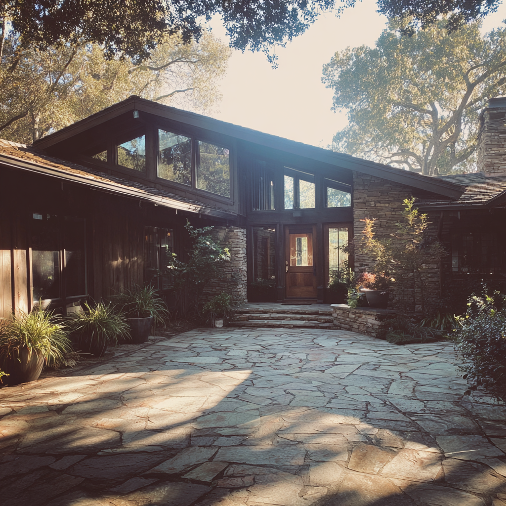 The exterior of a ranch house | Source: No source