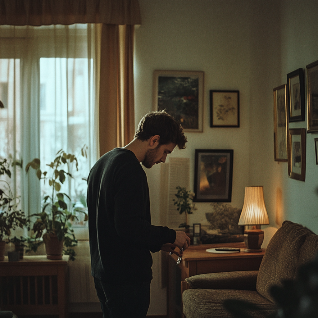 A man looking for his keys | Source: no source