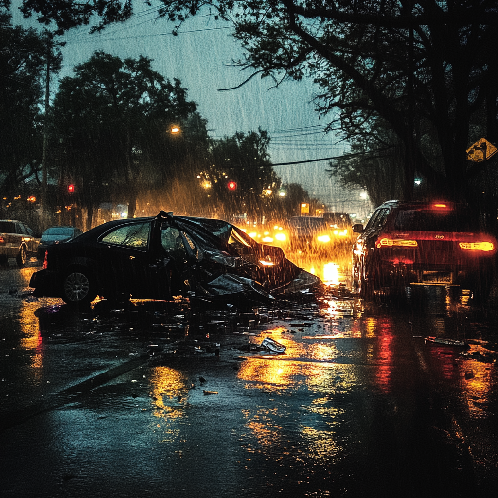 A car accident scene | Source: No source