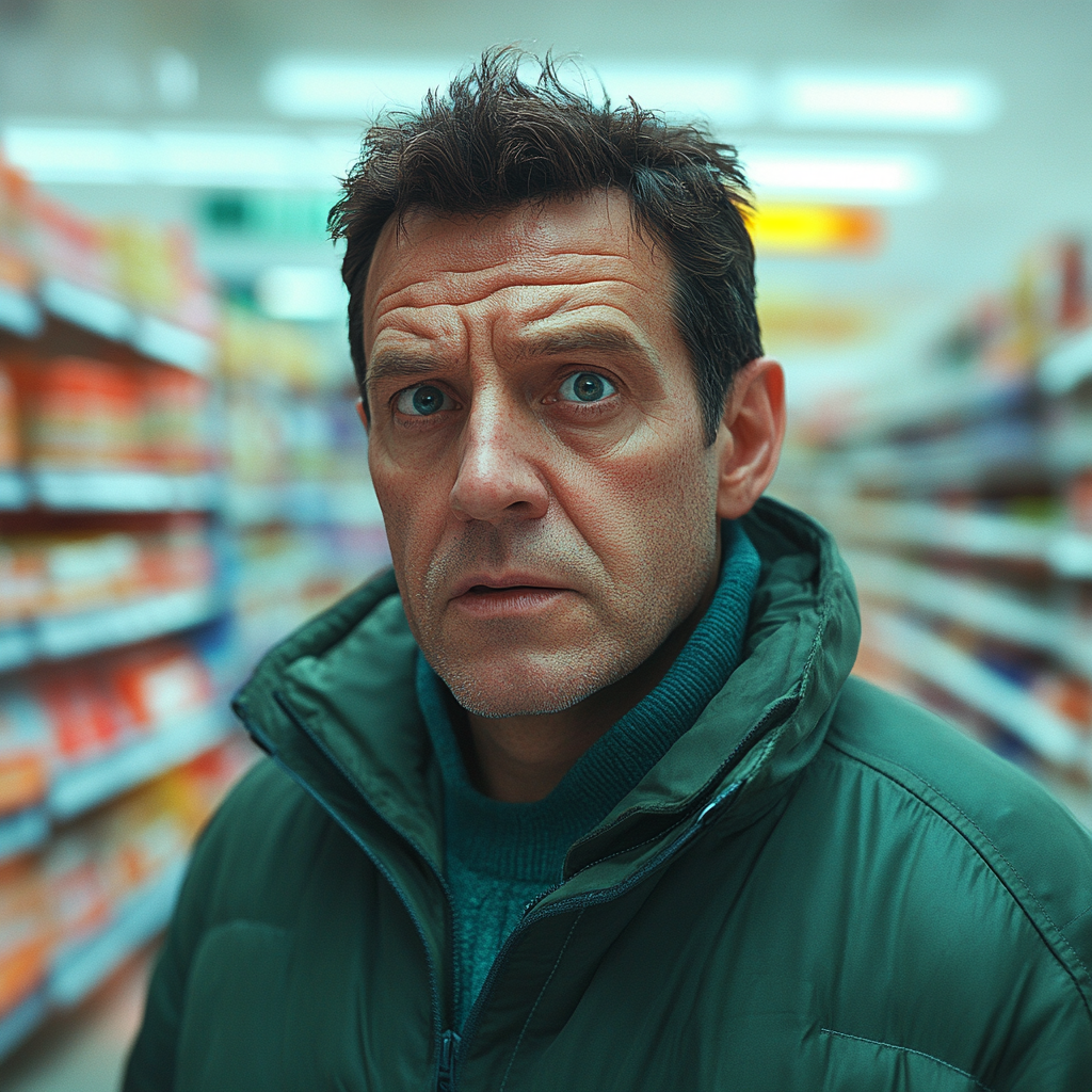 A man in a supermarket | Source: No source