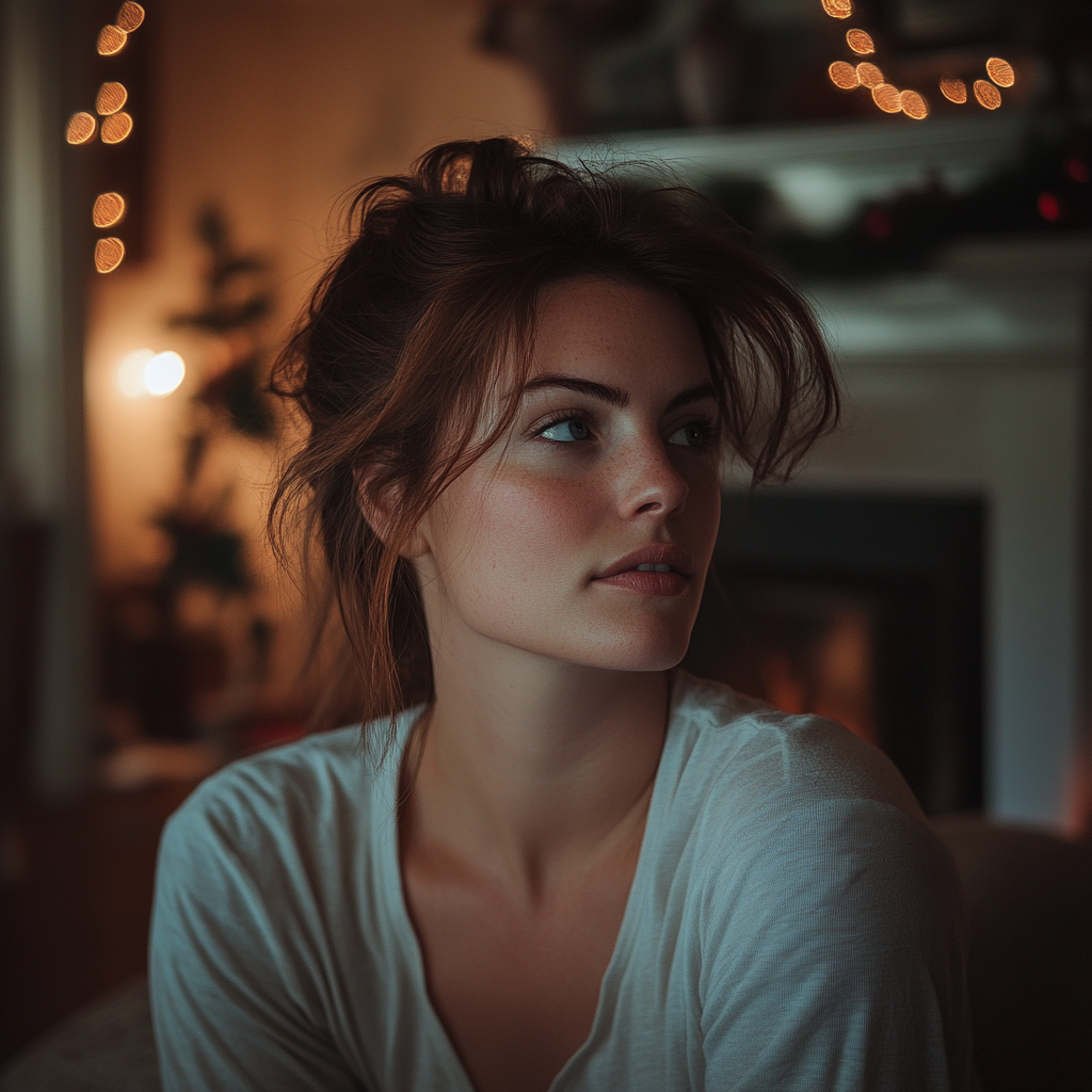 A woman looking at someone | Source: No source