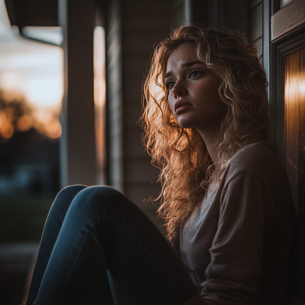 A woman on her porch | Source: no source