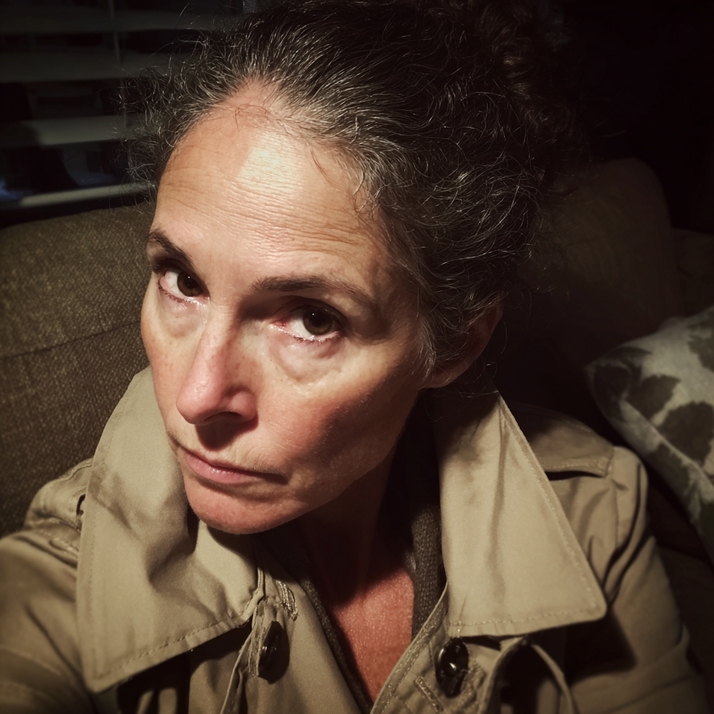 An older woman sitting on a couch | Source: no source