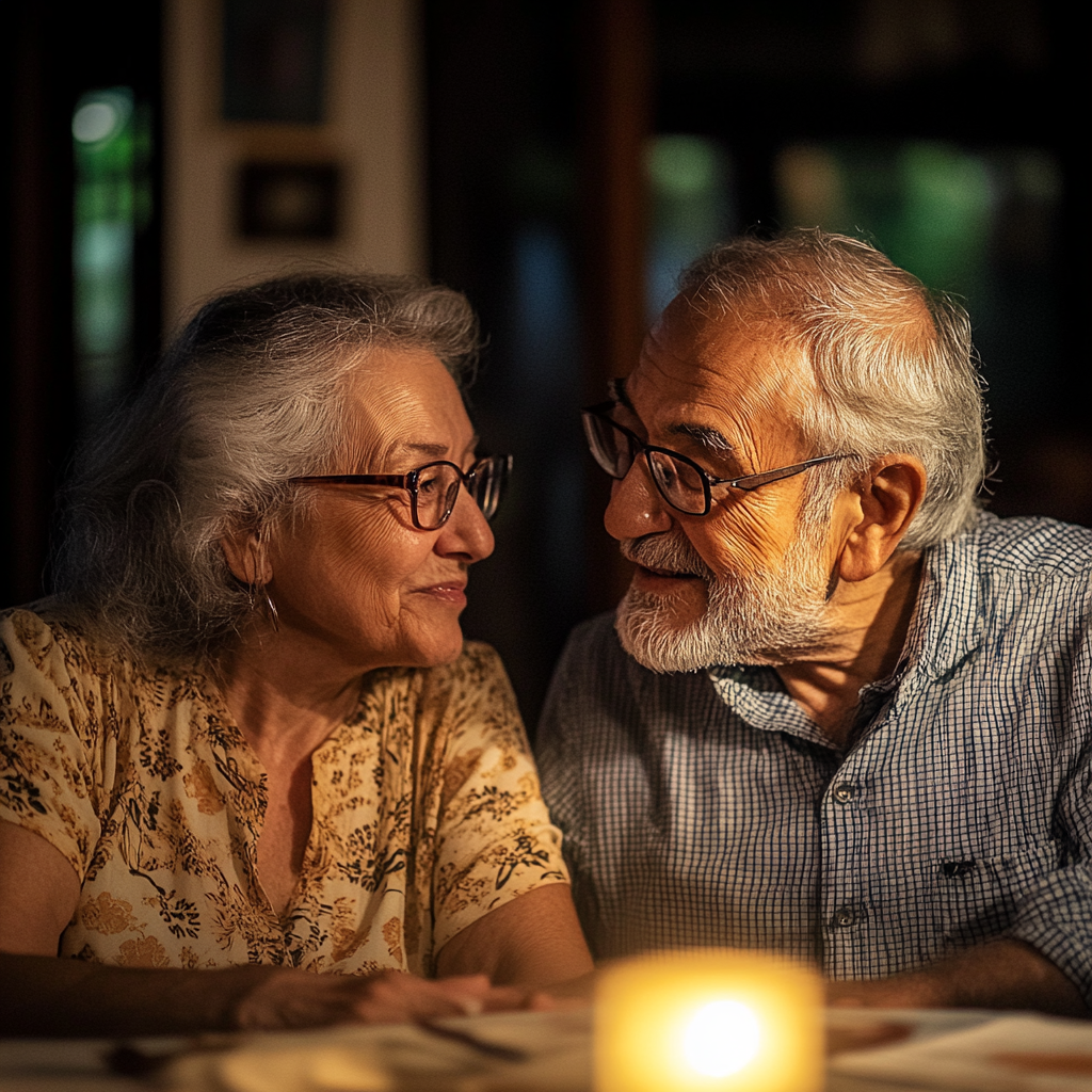 Senior couple having a sensitive conversation | Source: No source