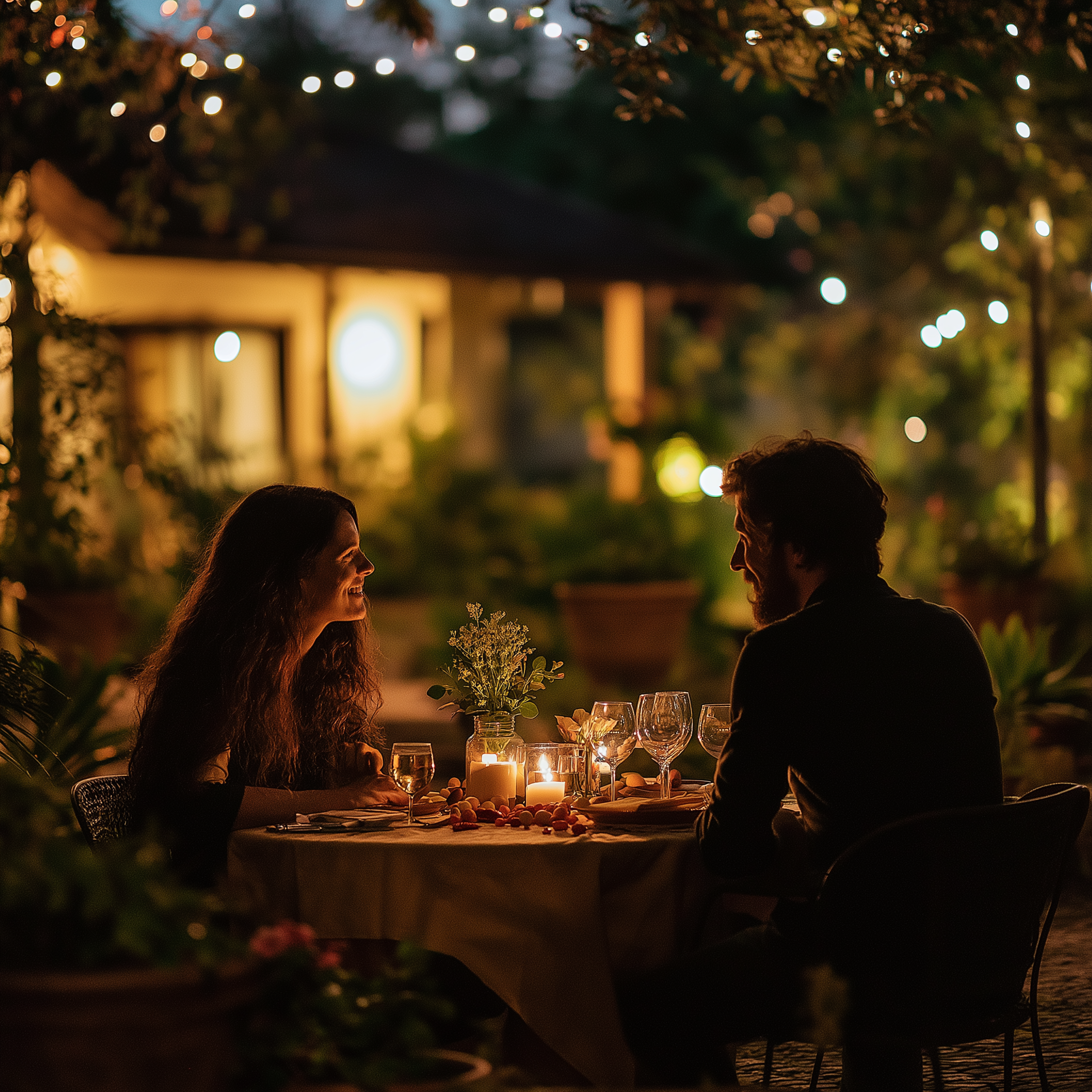 A romantic dinner set up | Source: no source