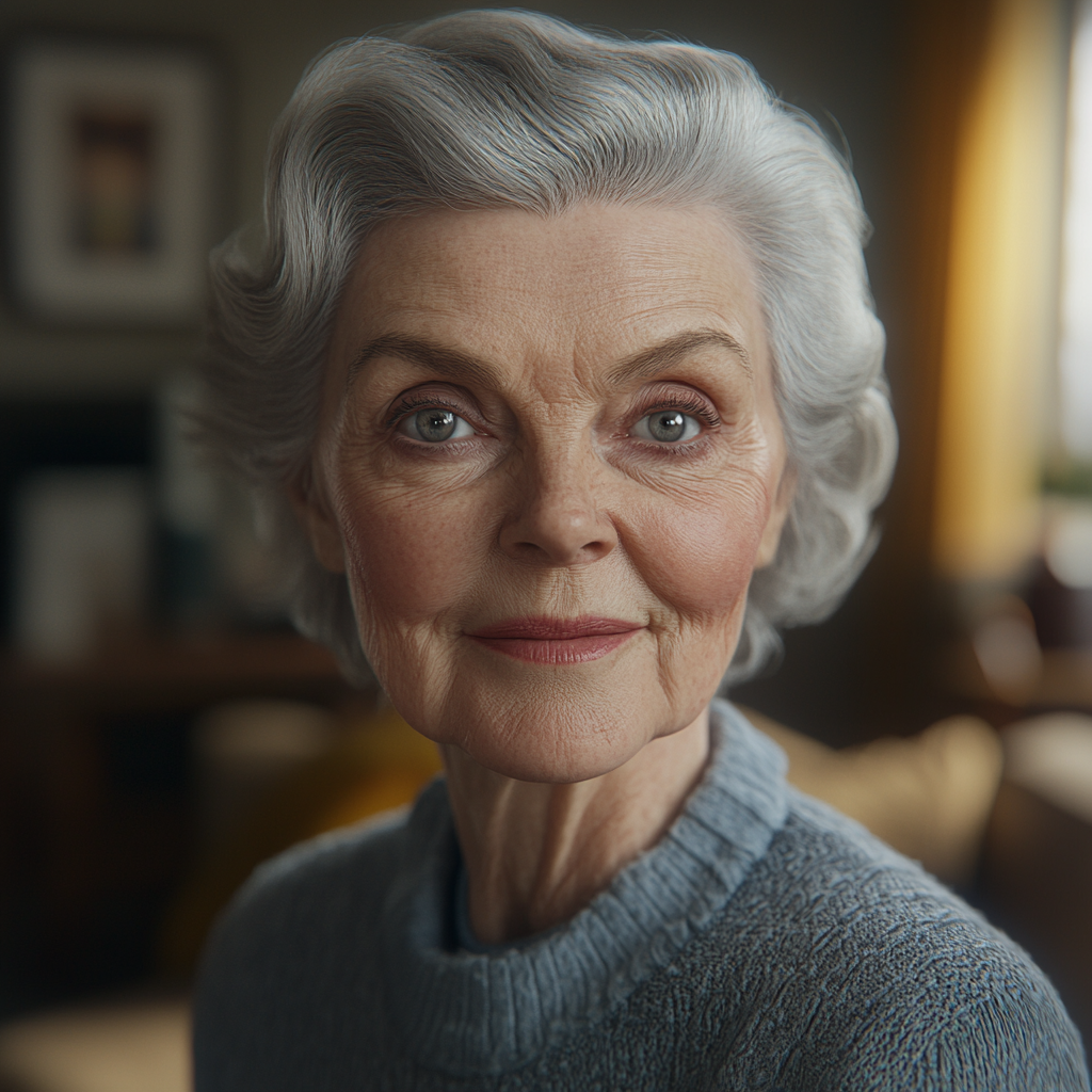 An older woman smiling | Source: no source
