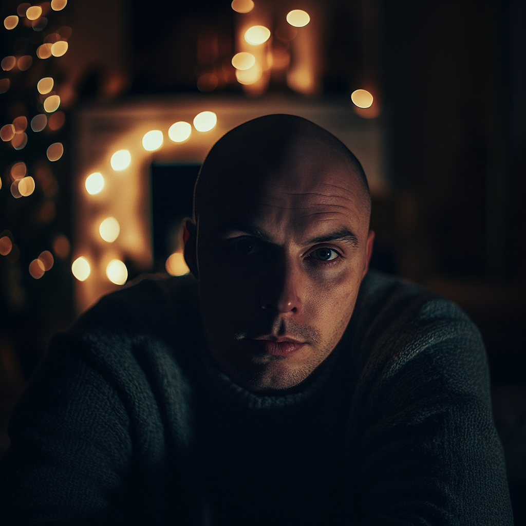 A guilty looking man in his living room | Source: No source