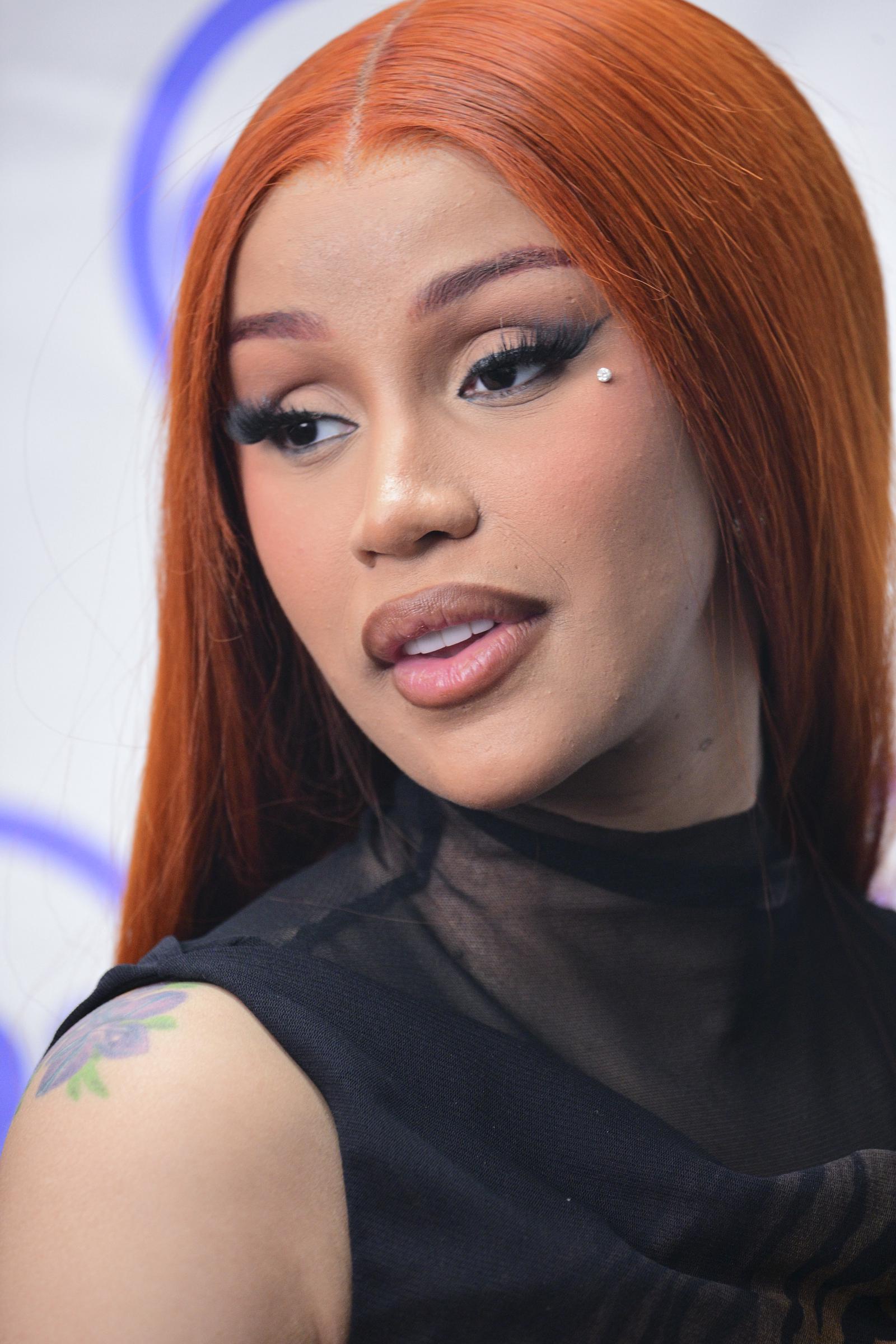 Cardi B attends the "Am I The Drama" album signing at DBS Sounds on September 22, 2025 | Source: Getty Images