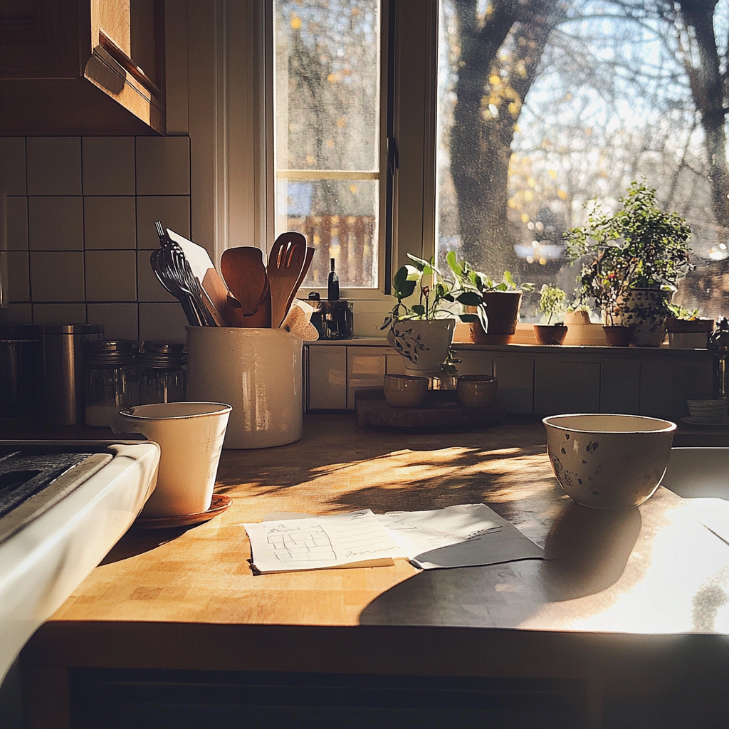 A note on a kitchen counter | Source: No source