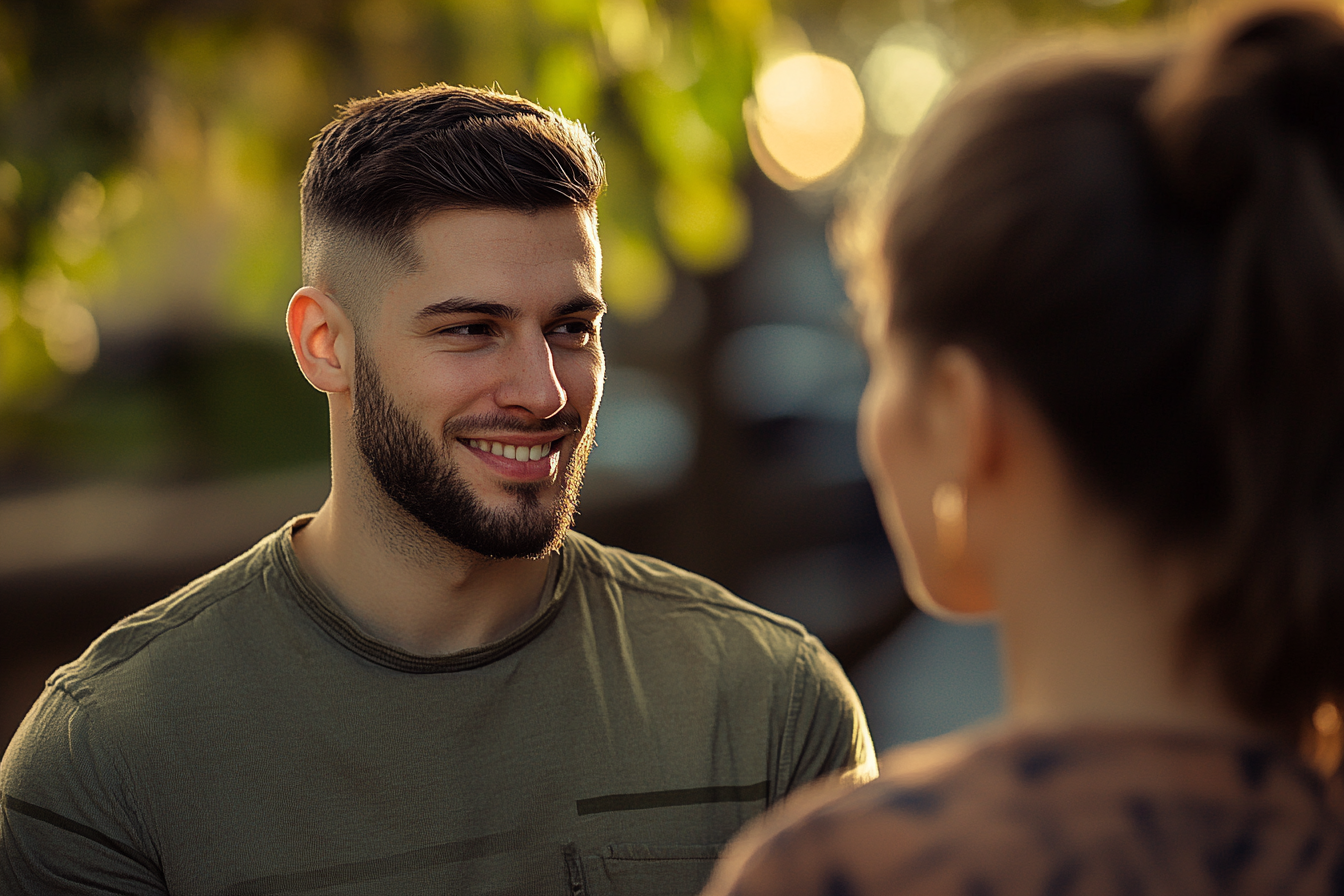 A woman talking to her boyfriend | Source: No source