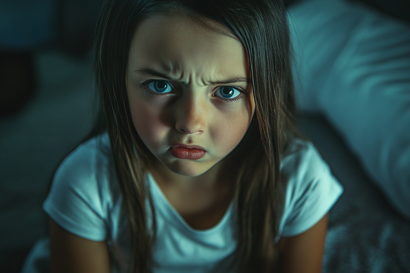 A frowning girl | Source: No source