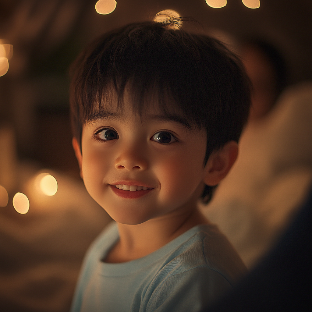A child smiling | Source: no source
