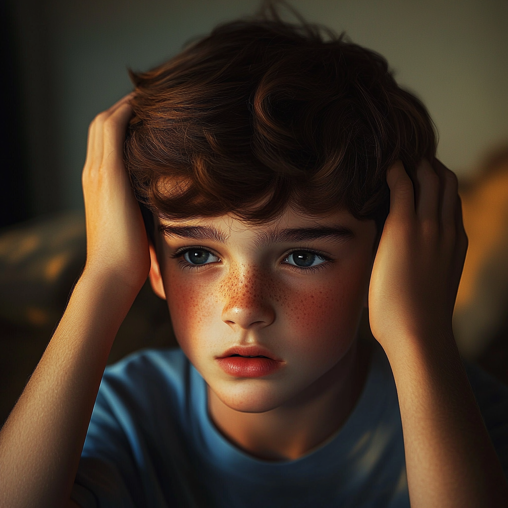 A devastated boy | Source: no source