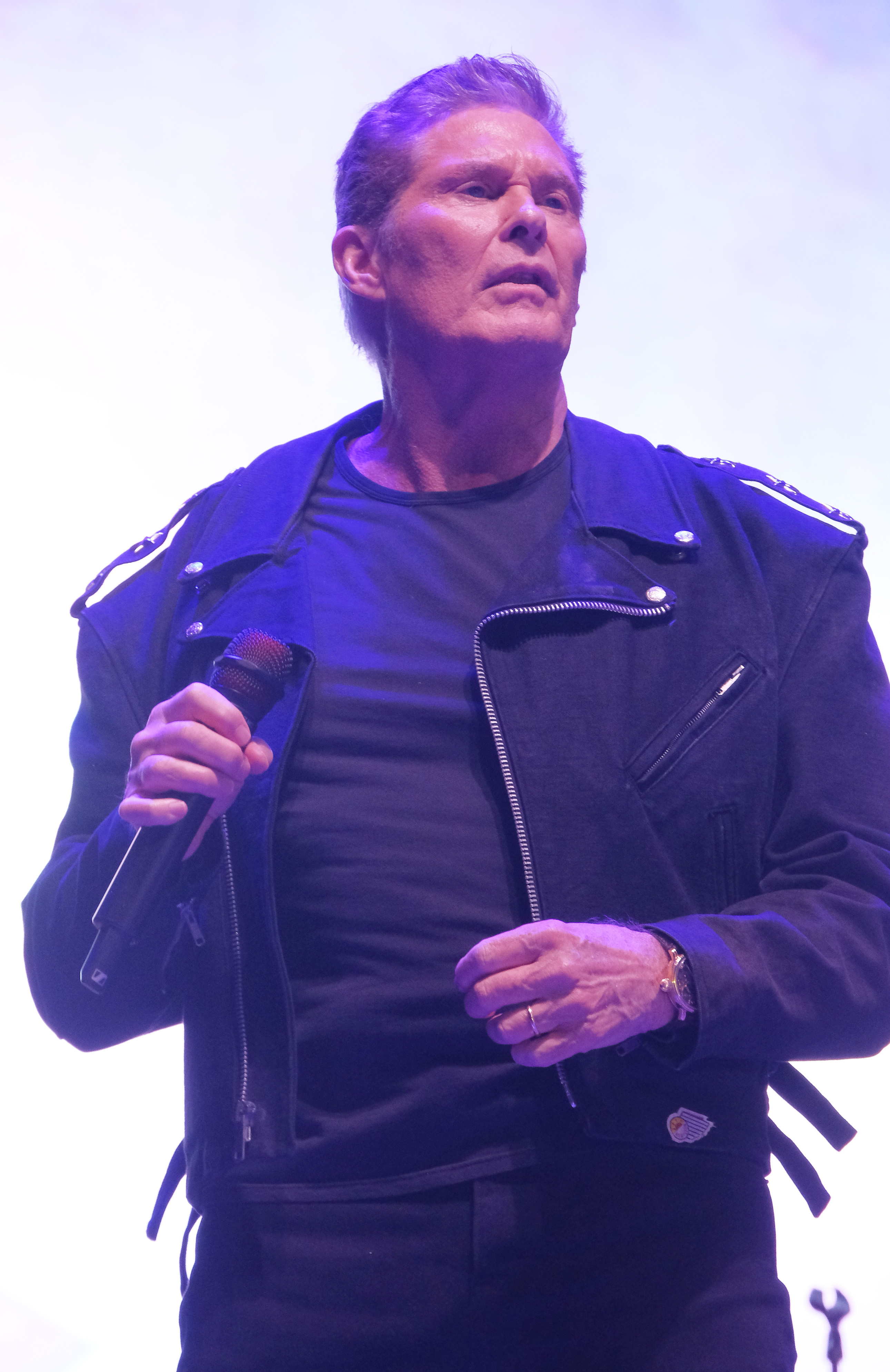 David Hasselhoff performs on stage at Donauinsel on May 26, 2024 in Vienna, Austria | Source: Getty Images