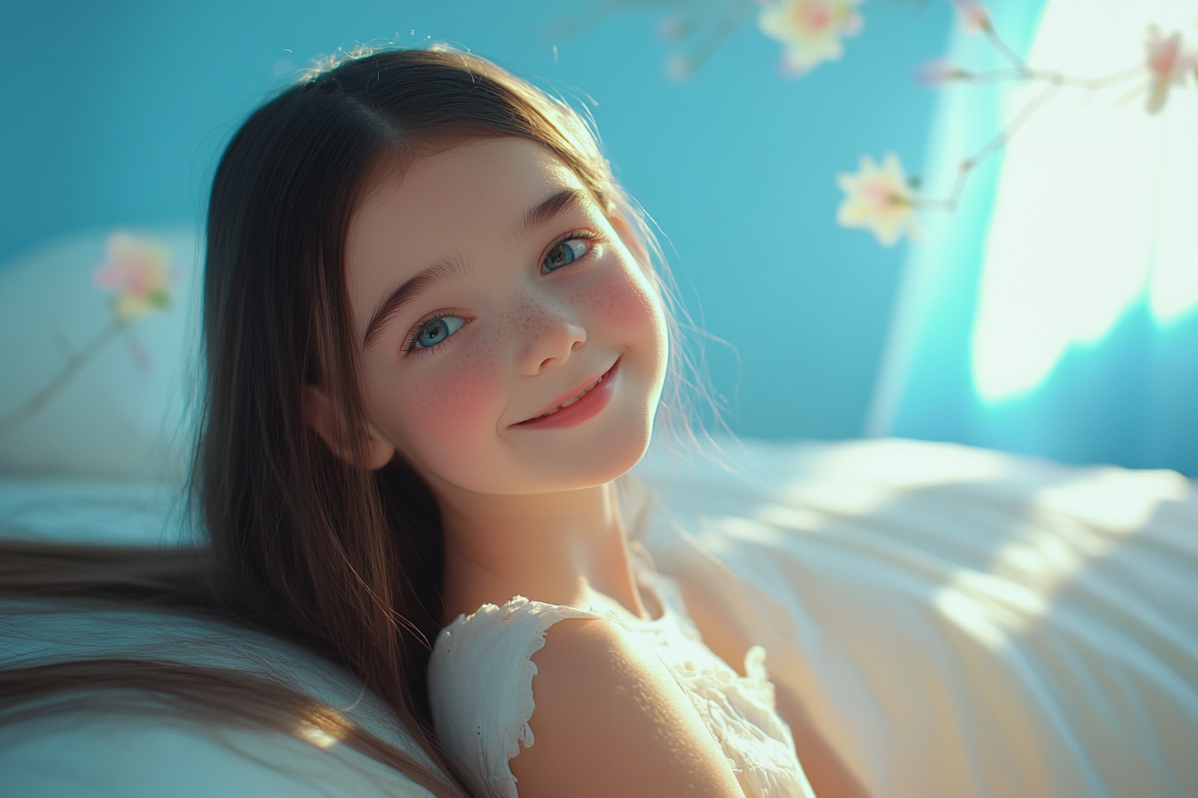 A girl sitting in her bedroom | Source: No source
