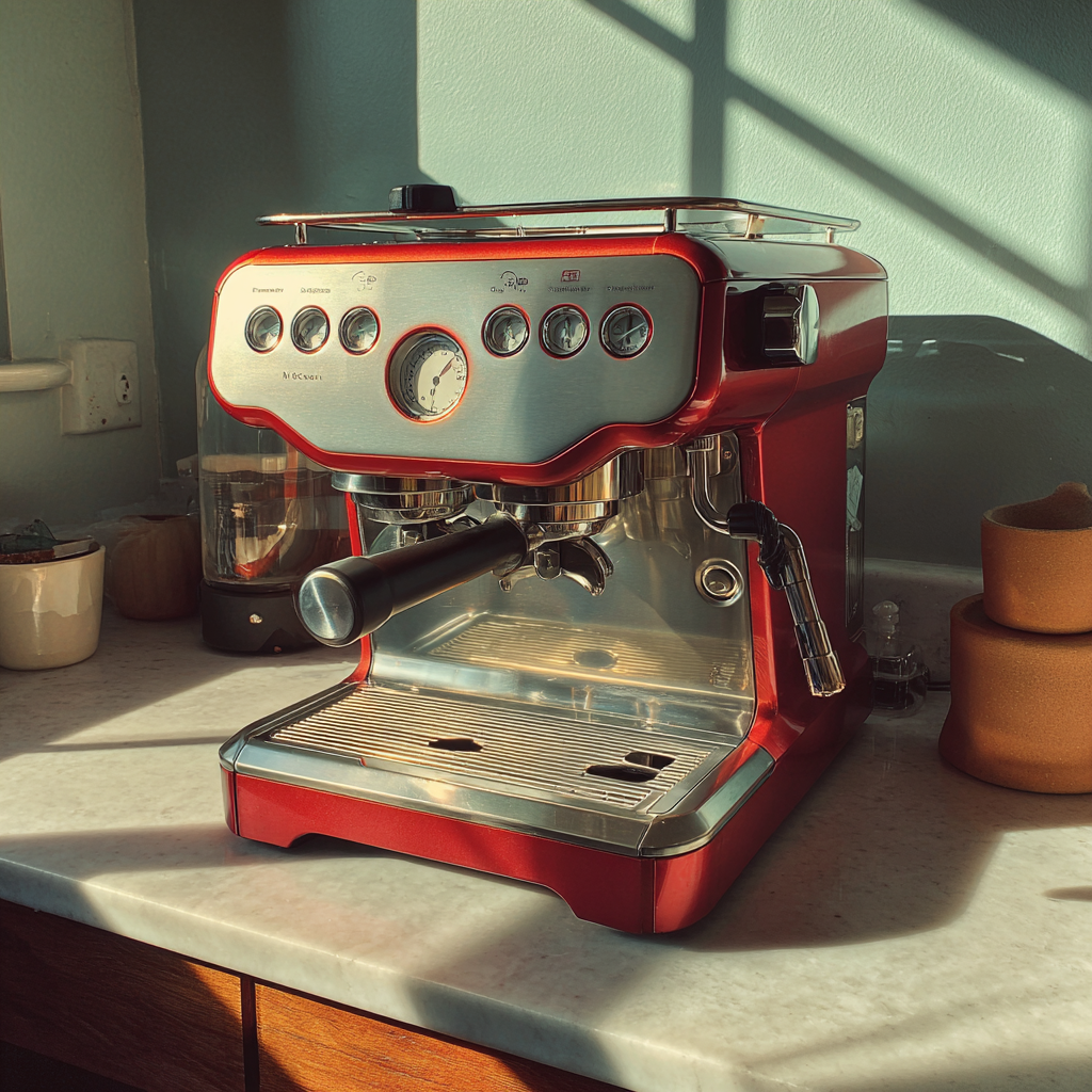 An espresso machine on a counter | Source: no source