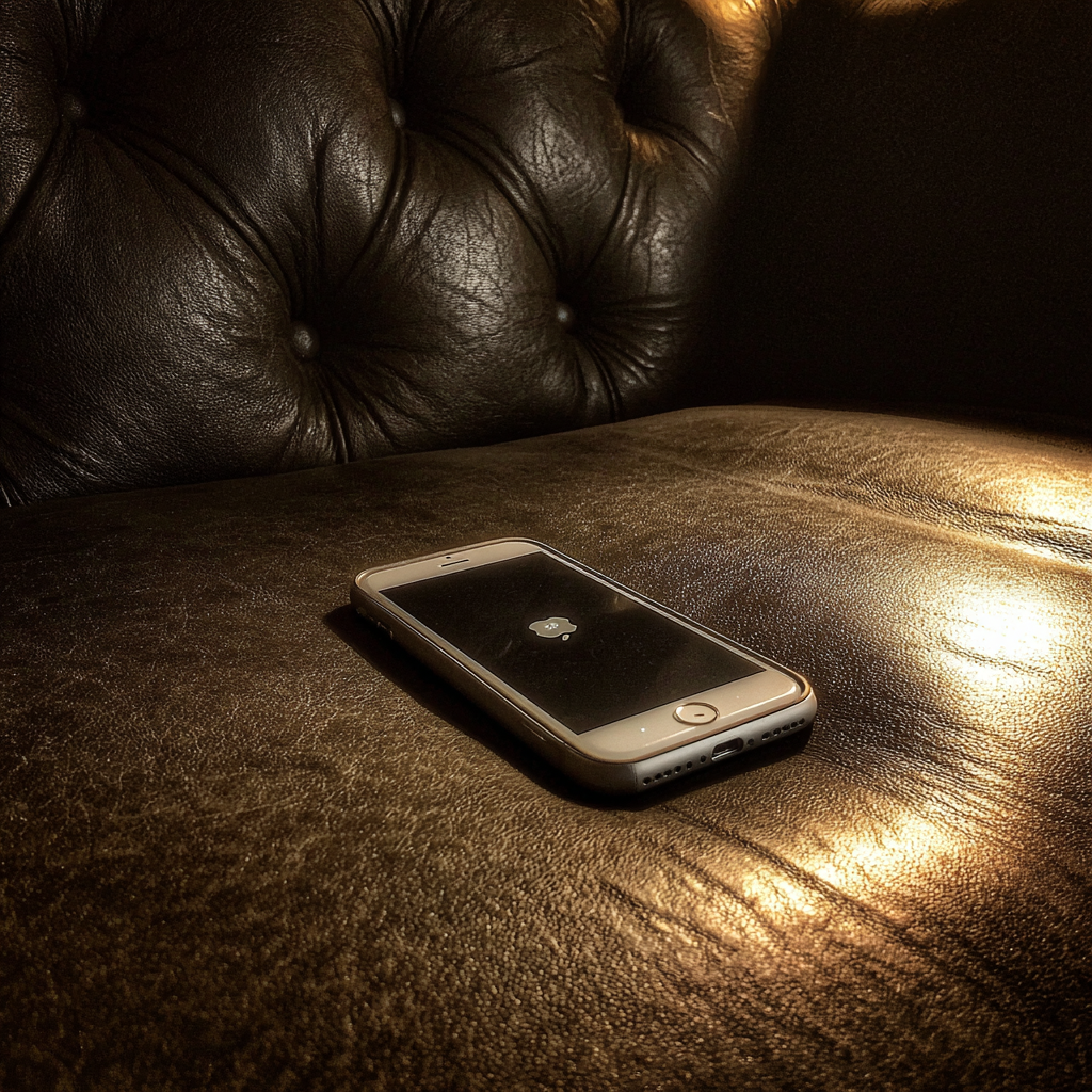 A cellphone on a couch | Source: no source