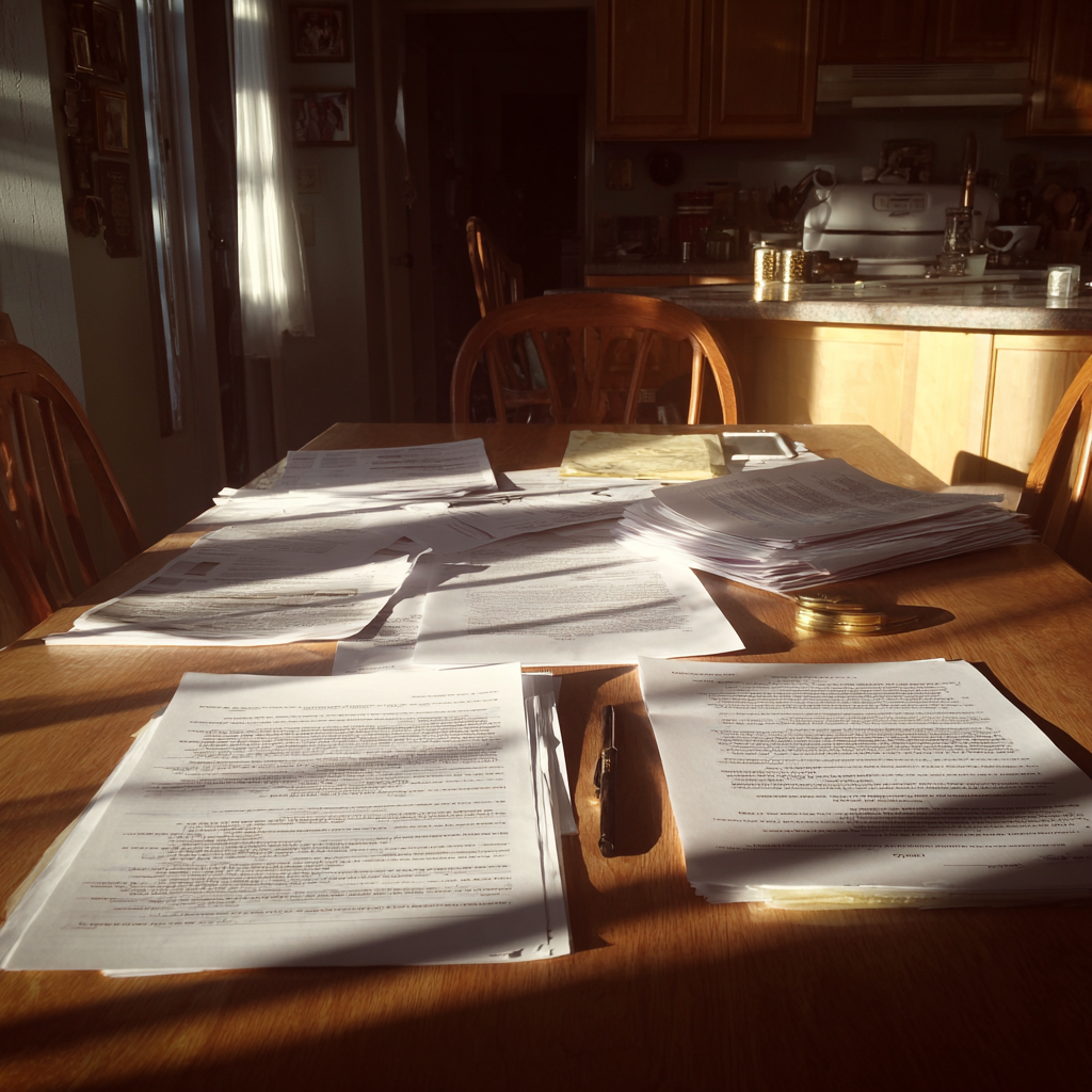 Paperwork on a table | Source: no source