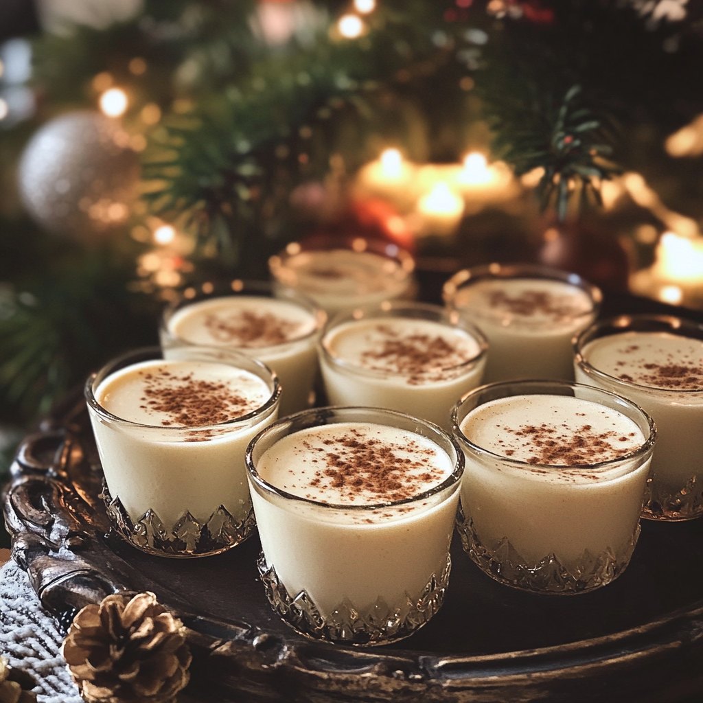 A tray of eggnog | Source: no source