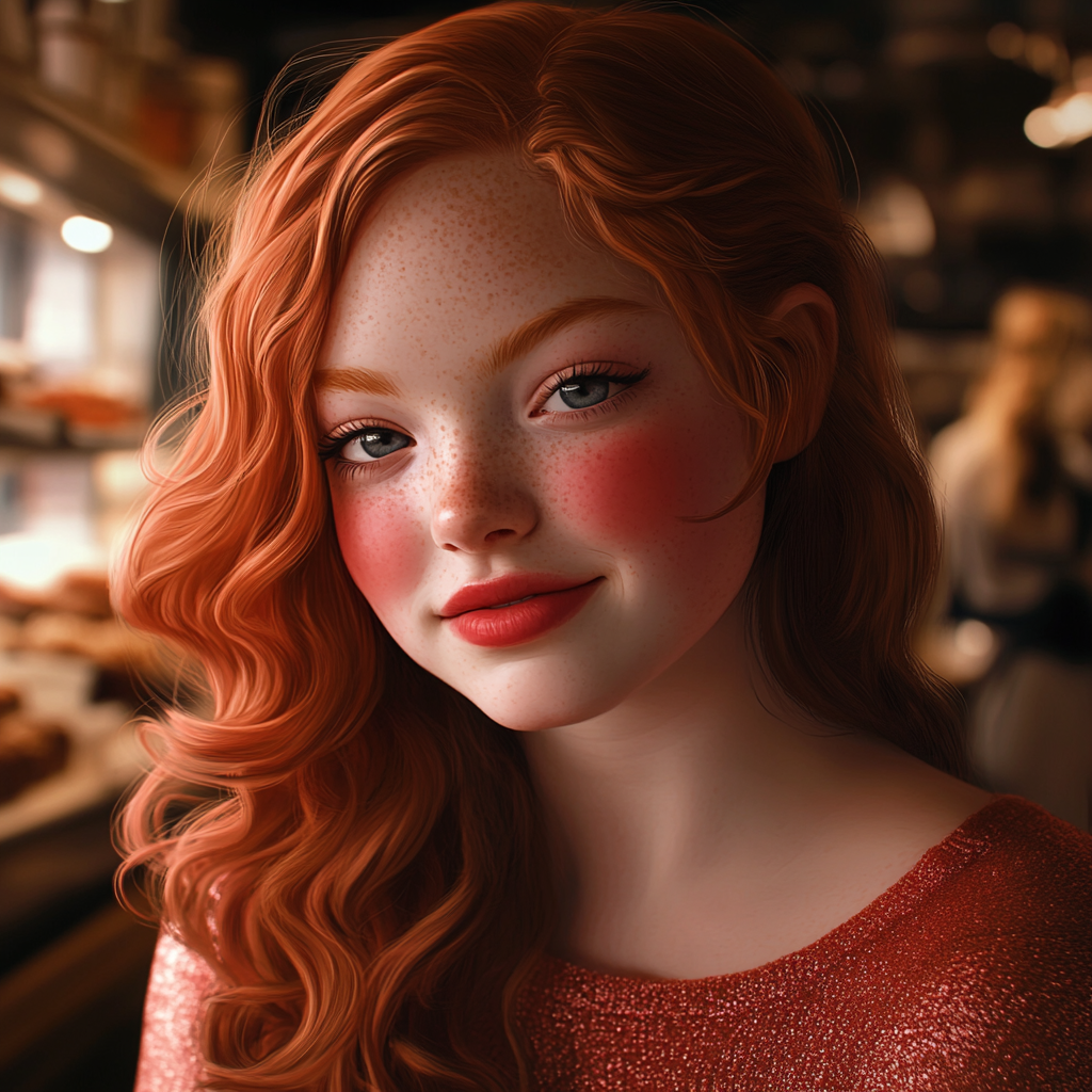 A woman in a bakery | Source: No source